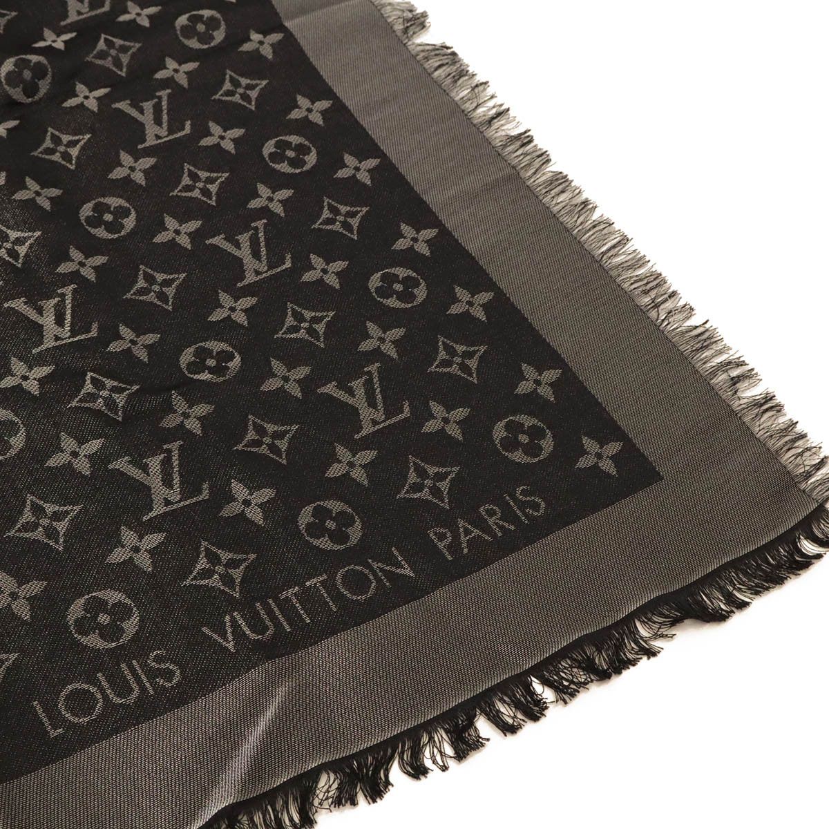 Louis Vuitton Louis Vuitton Monogram Shine Shawl Fringe Stole