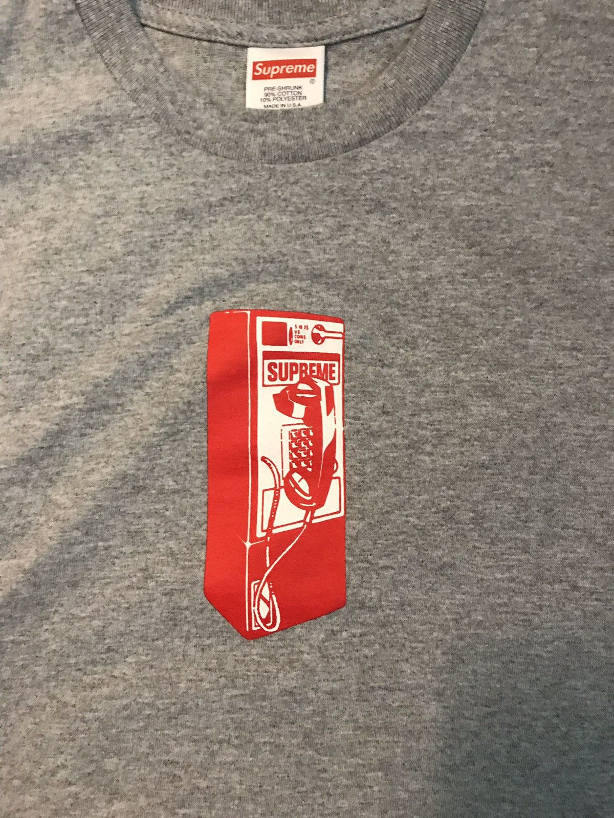 Supreme Supreme Payphone tee Size US M / EU 48-50 / 2 - 2 Thumbnail