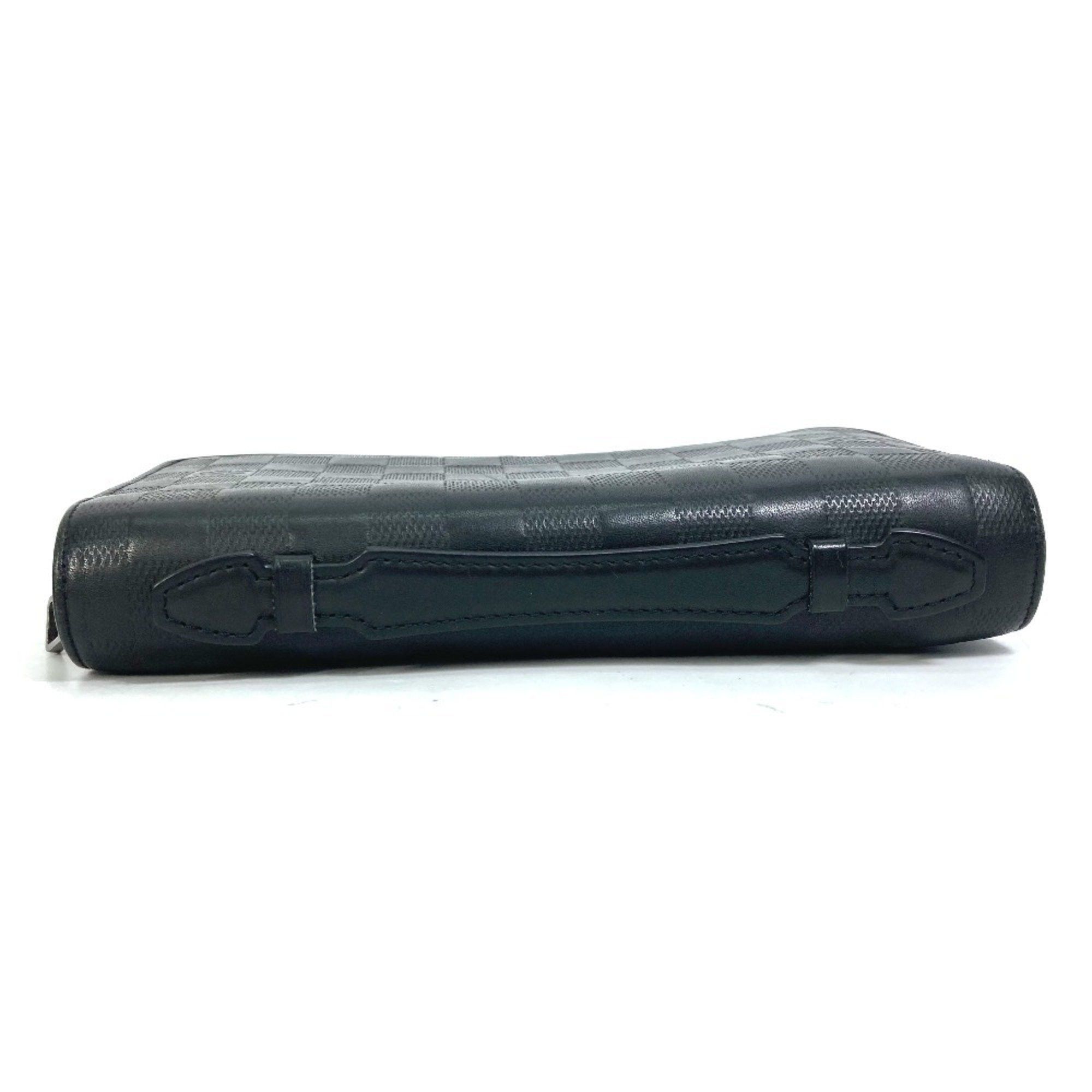 Louis Vuitton LOUIS VUITTON N61254 Damier Infini Zippy XL Clutch Bag Long Wallet Leather Men's Noir Black Size ONE SIZE - 4 Thumbnail