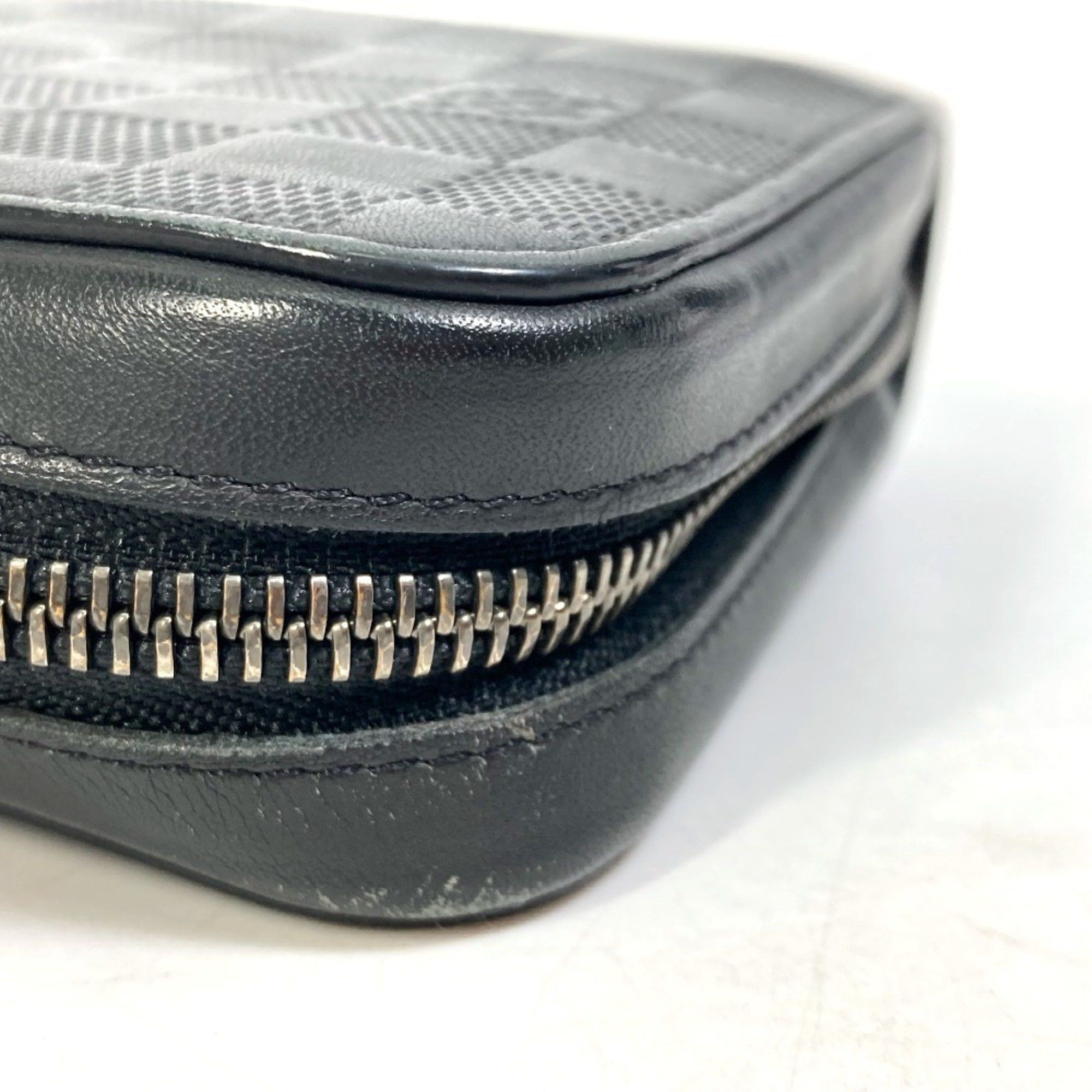 Louis Vuitton LOUIS VUITTON N61254 Damier Infini Zippy XL Clutch Bag Long Wallet Leather Men's Noir Black Size ONE SIZE - 9 Thumbnail