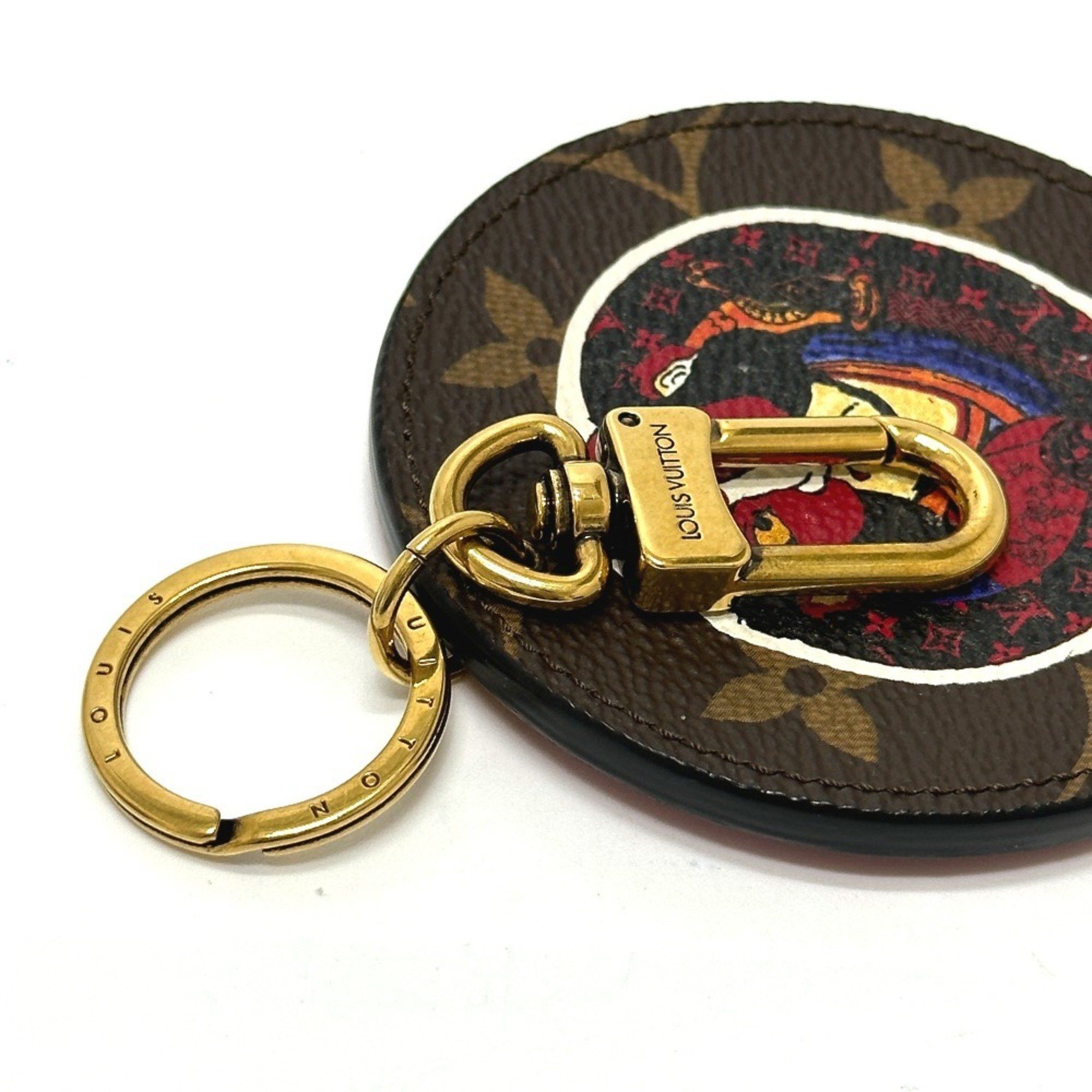 Louis Vuitton LOUIS VUITTON MP1949 Monogram Yamakansai Portecle Illustre Kabuki Keychain Canvas Women's Brown Size ONE SIZE - 5 Thumbnail