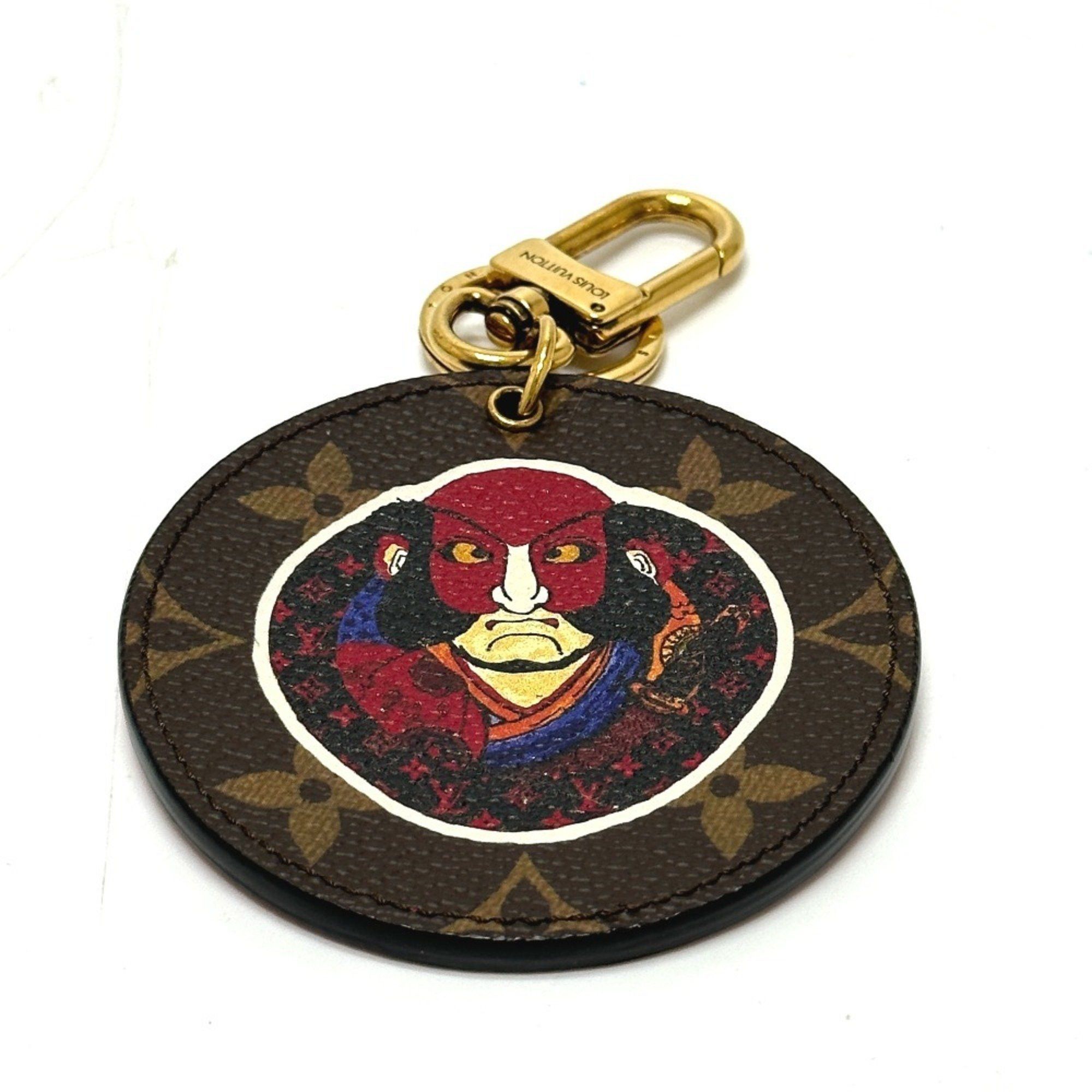 Louis Vuitton LOUIS VUITTON MP1949 Monogram Yamakansai Portecle Illustre Kabuki Keychain Canvas Women's Brown Size ONE SIZE - 3 Thumbnail