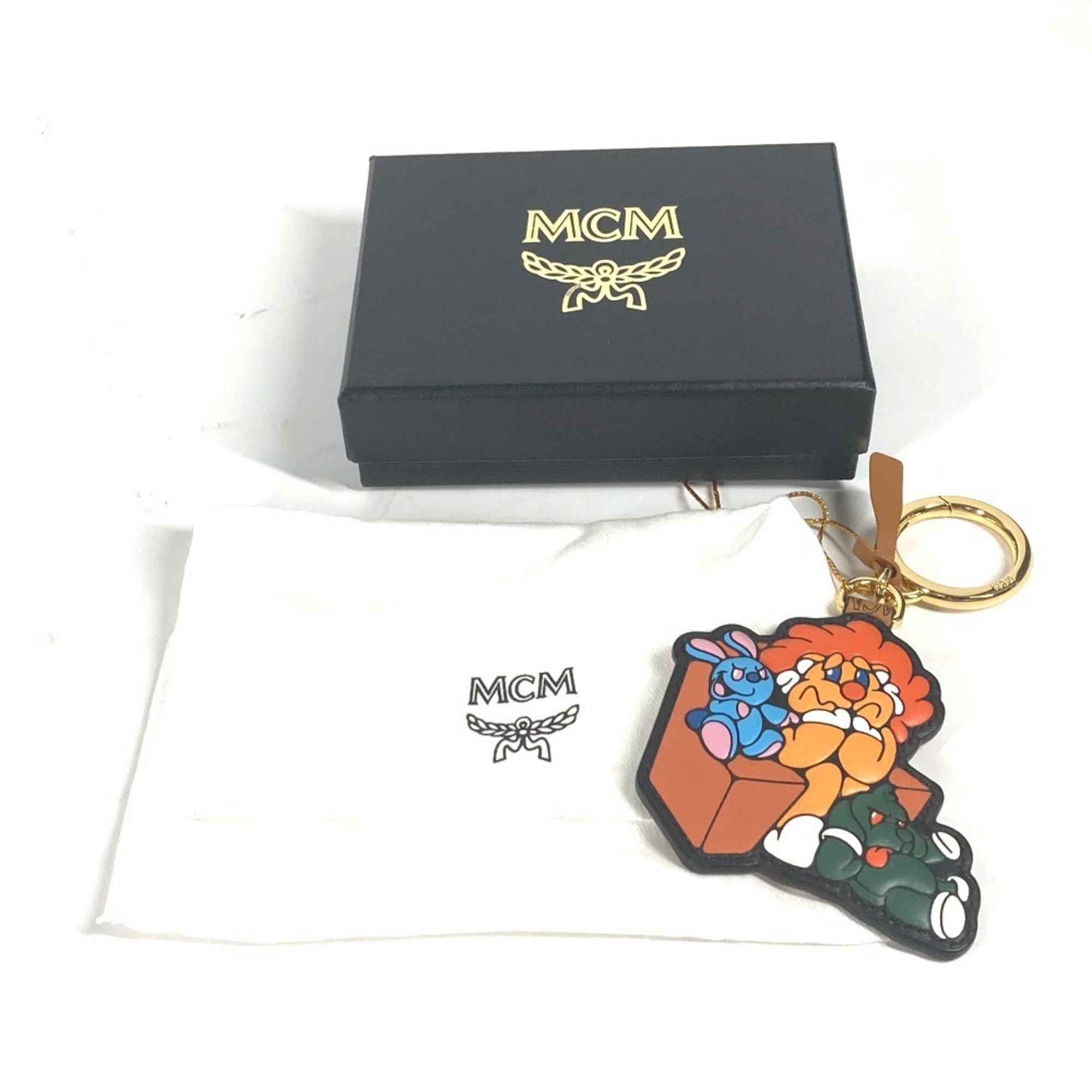 MCM MCM SAMBYPEN collaboration Sam By Pen Rabbit Animal Bag Charm Keychain Leather Men's Brown Size ONE SIZE - 8 Thumbnail