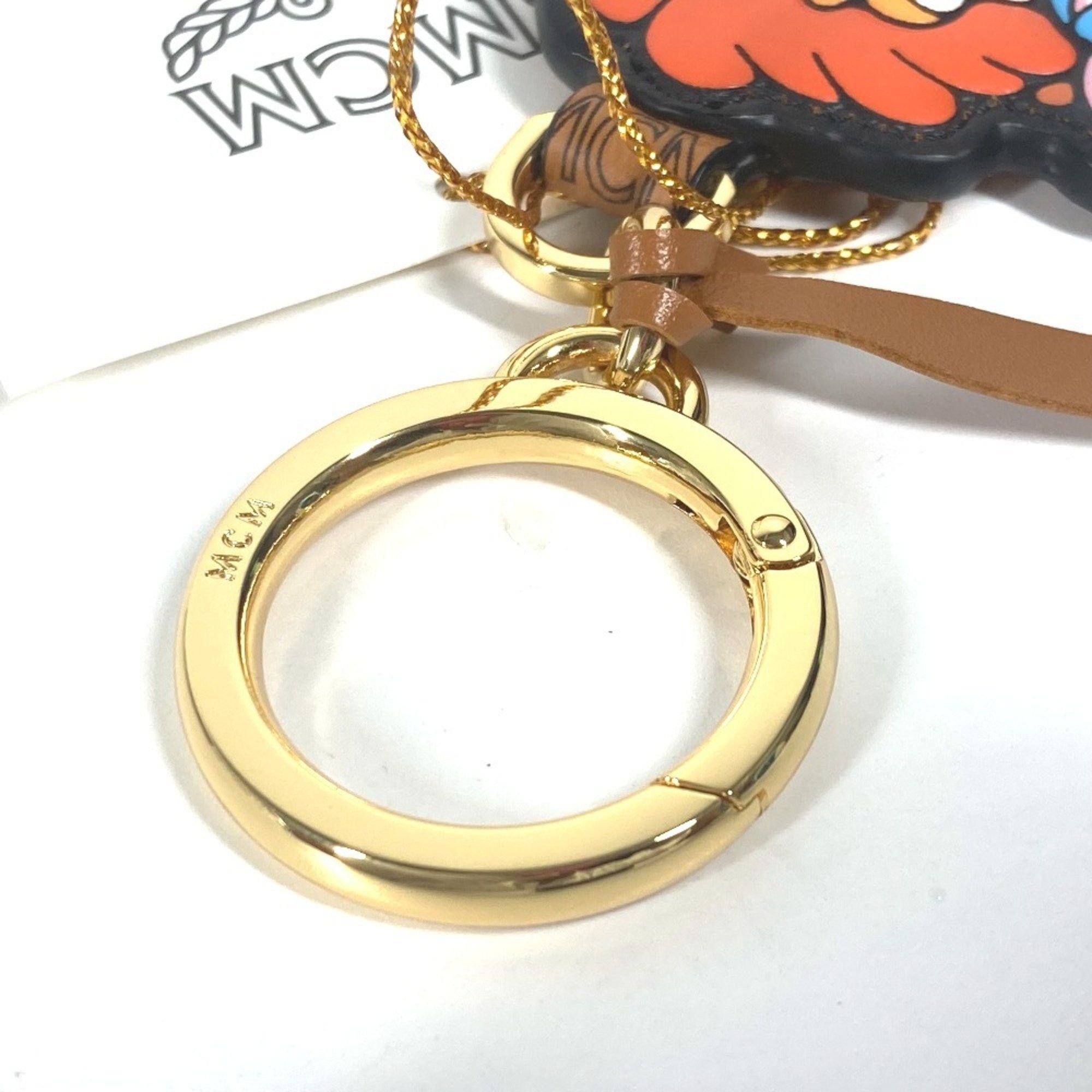 MCM MCM SAMBYPEN collaboration Sam By Pen Rabbit Animal Bag Charm Keychain Leather Men's Brown Size ONE SIZE - 5 Thumbnail