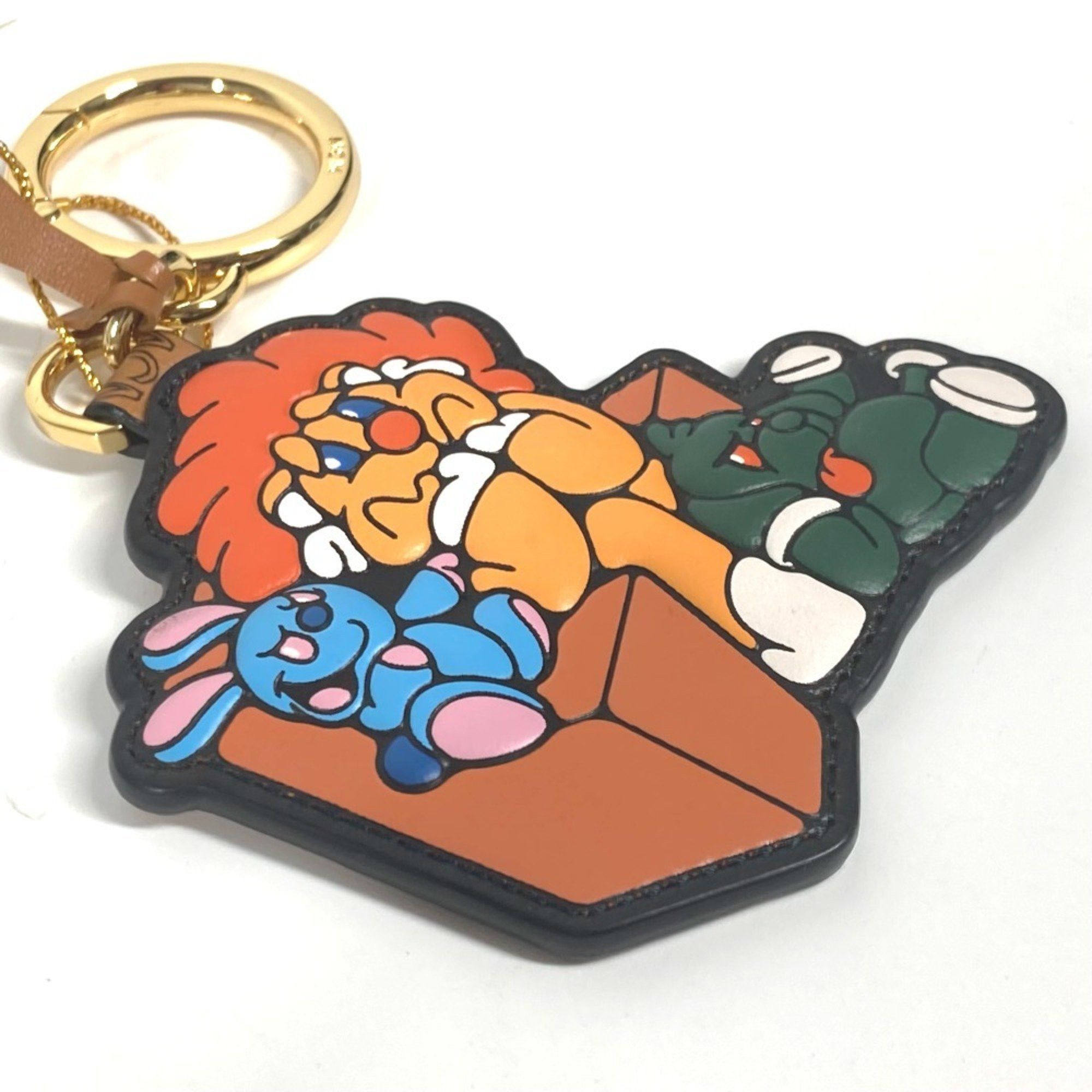 MCM MCM SAMBYPEN collaboration Sam By Pen Rabbit Animal Bag Charm Keychain Leather Men's Brown Size ONE SIZE - 7 Thumbnail
