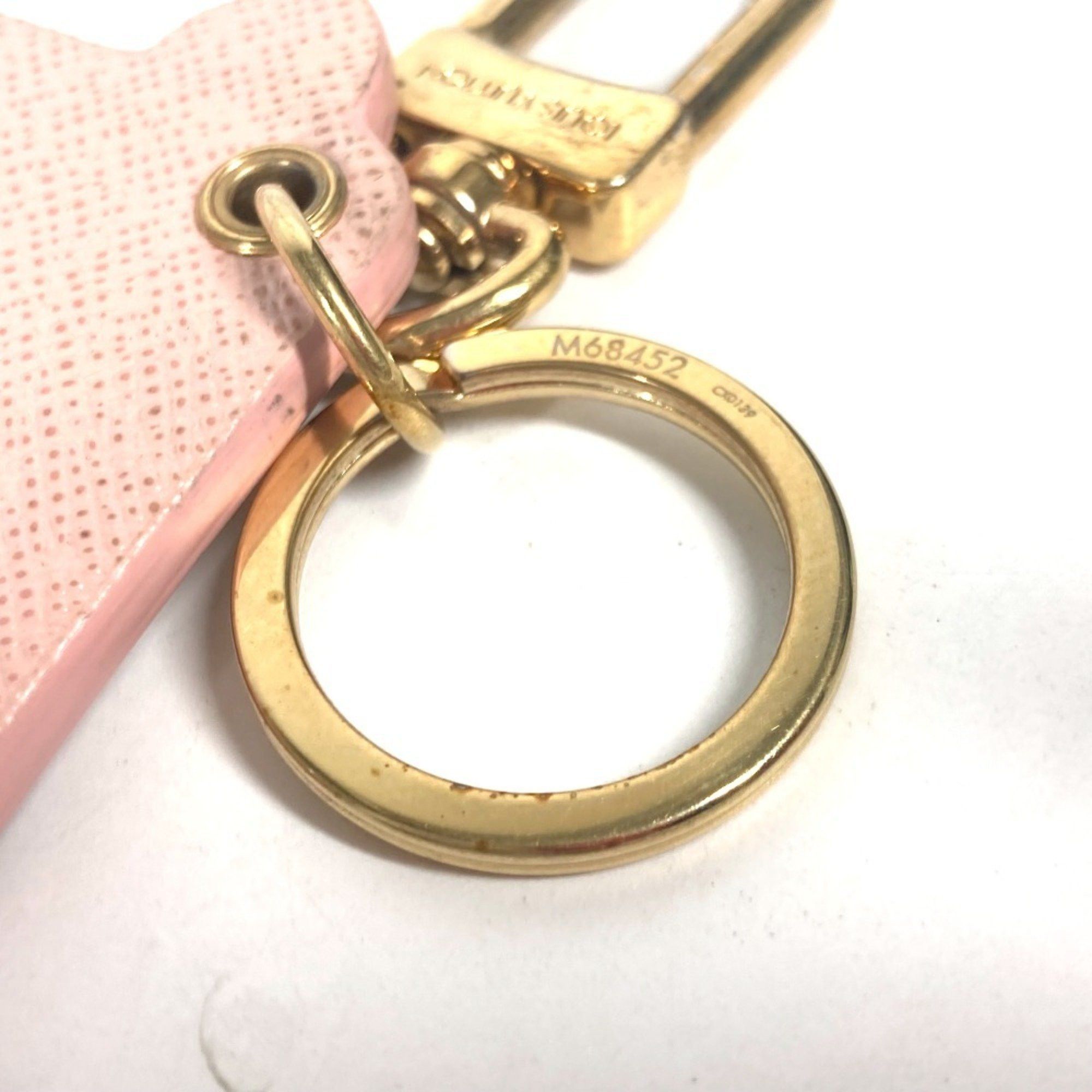 Louis Vuitton LOUIS VUITTON M68452 Portocle Fun Face Monogram Cat Bag Charm Keychain Leather Women's Pink Size ONE SIZE - 7 Thumbnail
