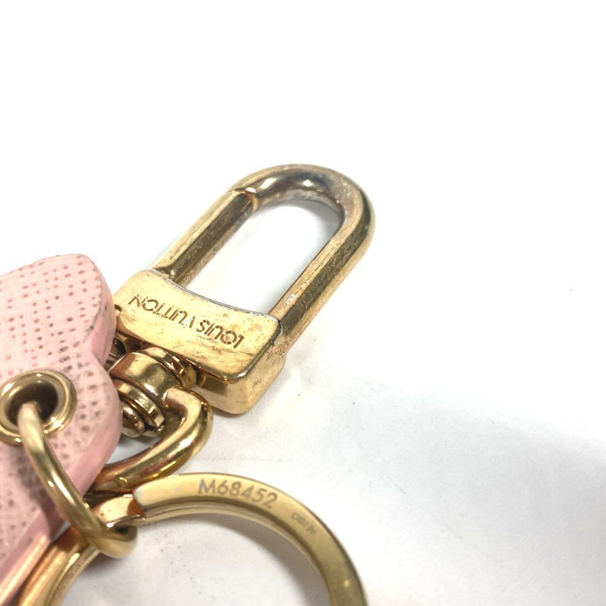 Louis Vuitton LOUIS VUITTON M68452 Portocle Fun Face Monogram Cat Bag Charm Keychain Leather Women's Pink Size ONE SIZE - 8 Thumbnail