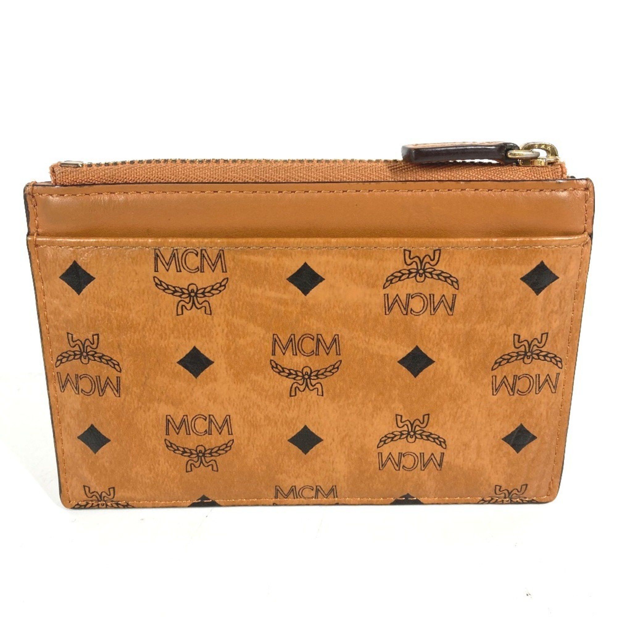 MCM MCM SAMBYPEN Collaboration Sam By Pen Rabbit Visetos Wallet Coin Purse Wallet/Coin Case Leather Men's Brown Size ONE SIZE - 2 Thumbnail
