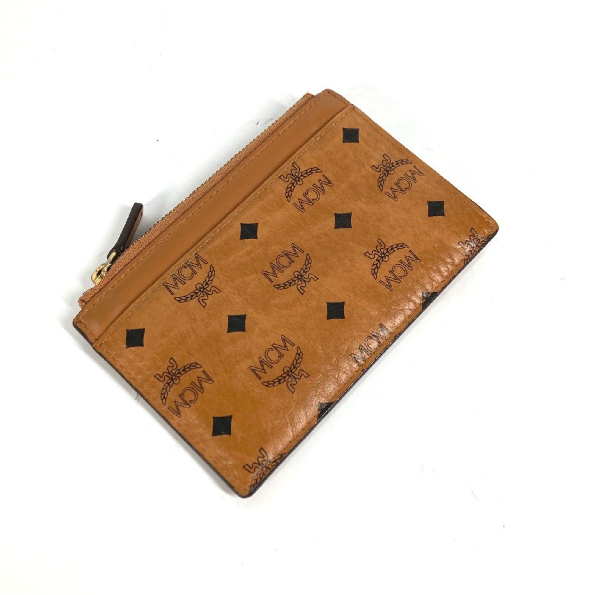 MCM MCM SAMBYPEN Collaboration Sam By Pen Rabbit Visetos Wallet Coin Purse Wallet/Coin Case Leather Men's Brown Size ONE SIZE - 7 Thumbnail