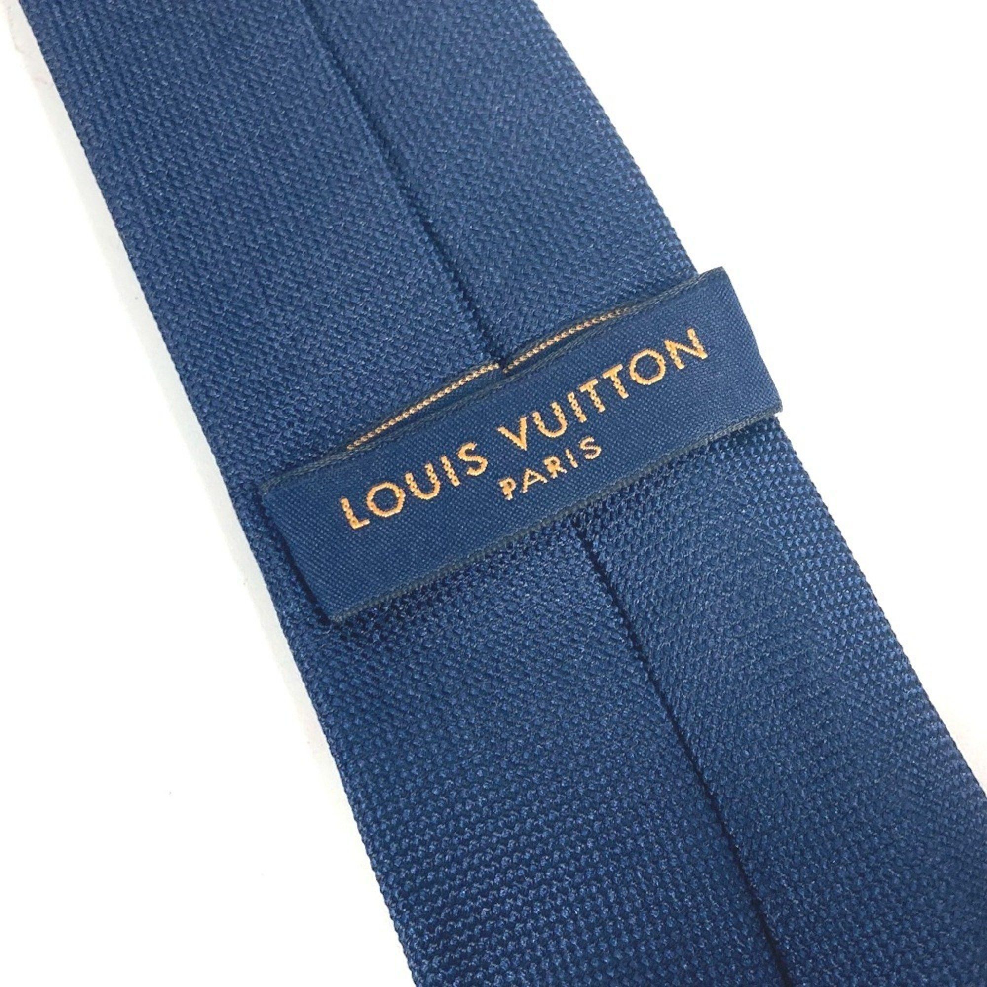 Louis Vuitton LOUIS VUITTON M77007 Cravate Vivienne Necktie Silk Men's Navy Size ONE SIZE - 4 Thumbnail