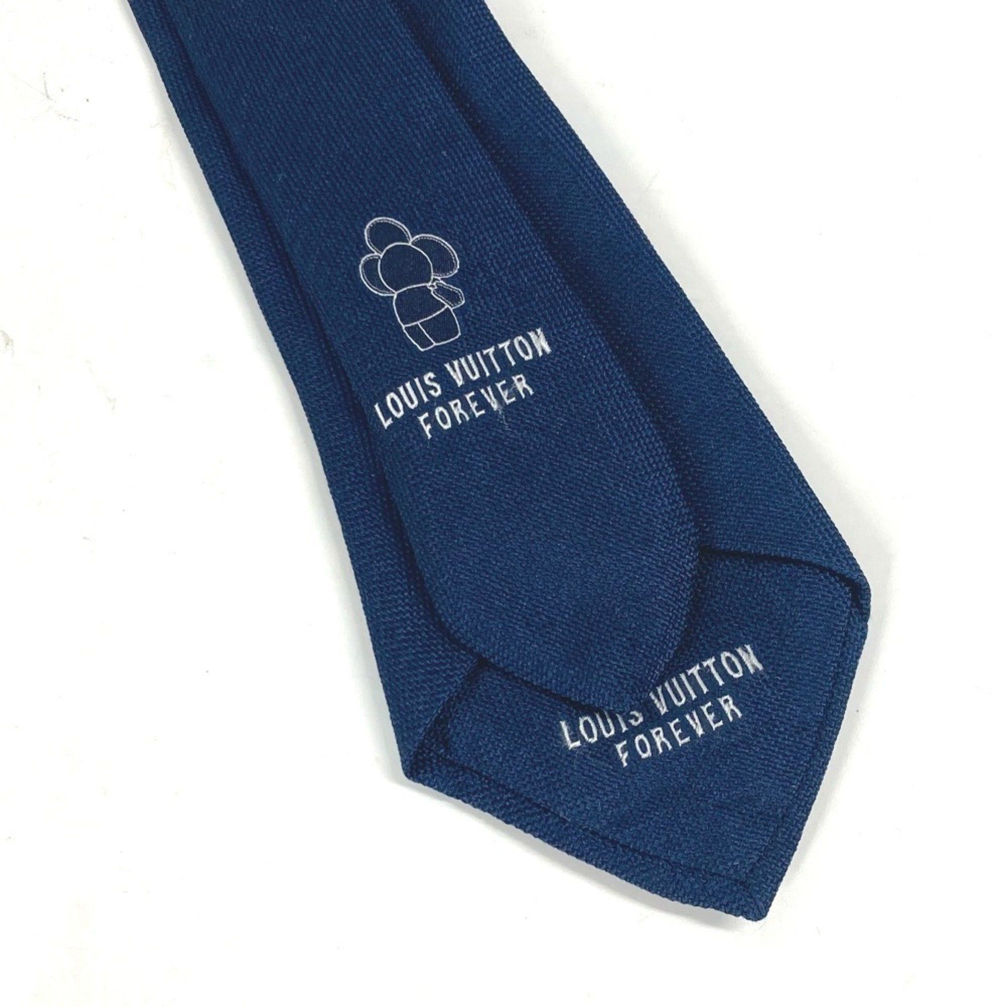 Louis Vuitton LOUIS VUITTON M77007 Cravate Vivienne Necktie Silk Men's Navy Size ONE SIZE - 3 Thumbnail
