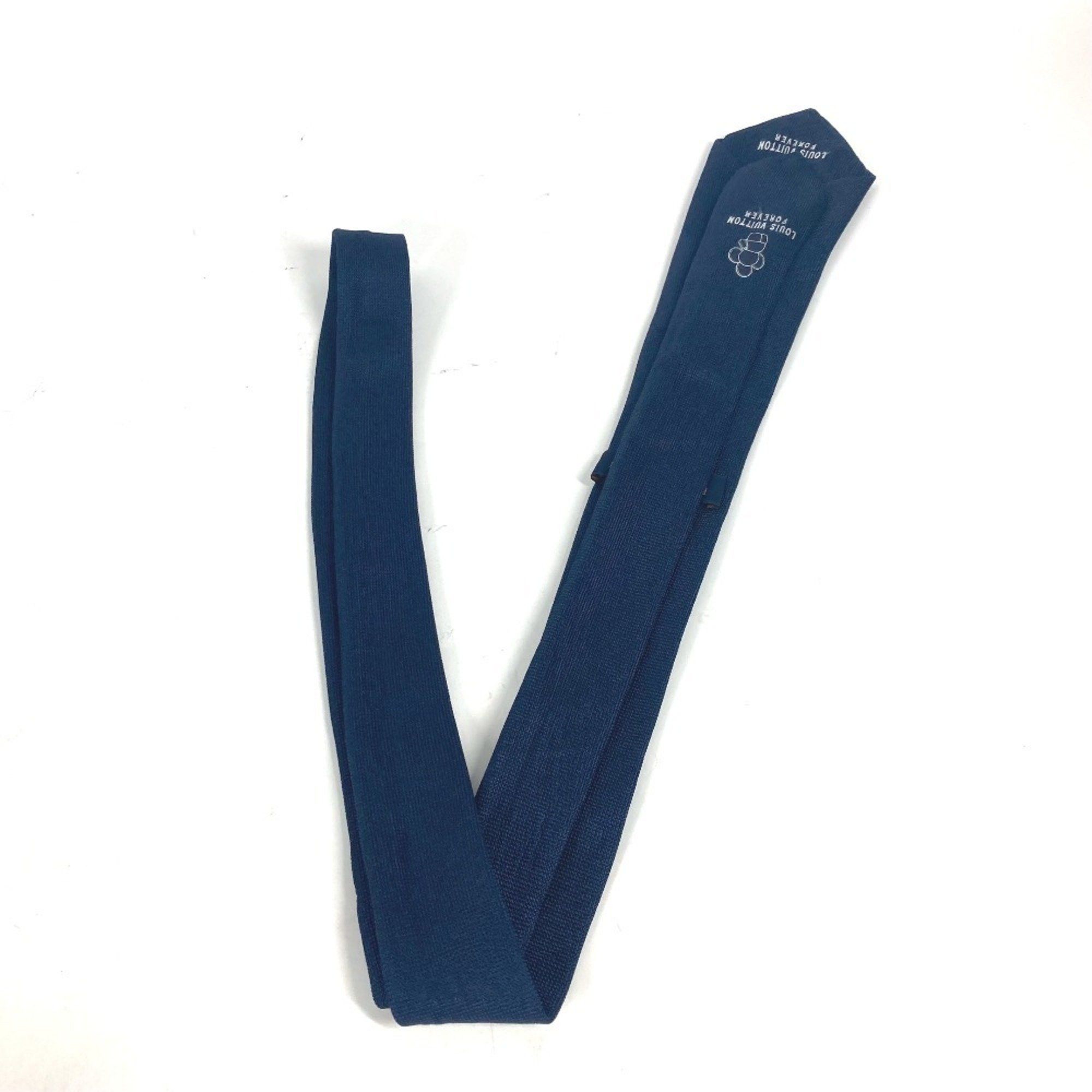 Louis Vuitton LOUIS VUITTON M77007 Cravate Vivienne Necktie Silk Men's Navy Size ONE SIZE - 2 Thumbnail