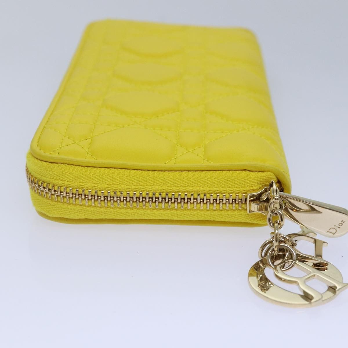 Dior Cannage Lady Yellow Leather Wallet (Pre-Owned) Size ONE SIZE - 10 Thumbnail