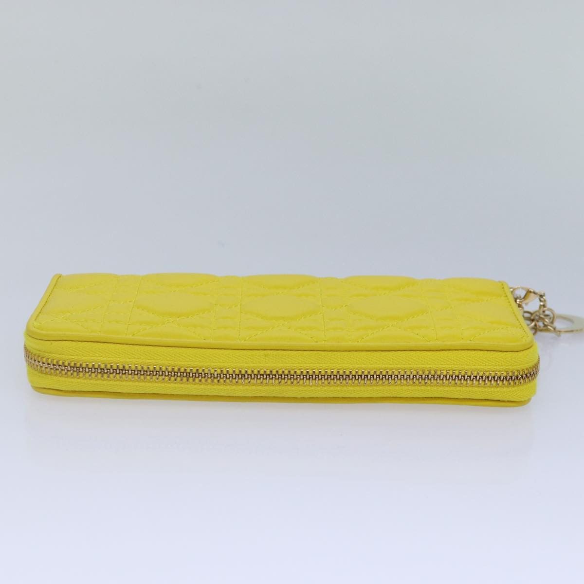 Dior Cannage Lady Yellow Leather Wallet (Pre-Owned) Size ONE SIZE - 4 Thumbnail