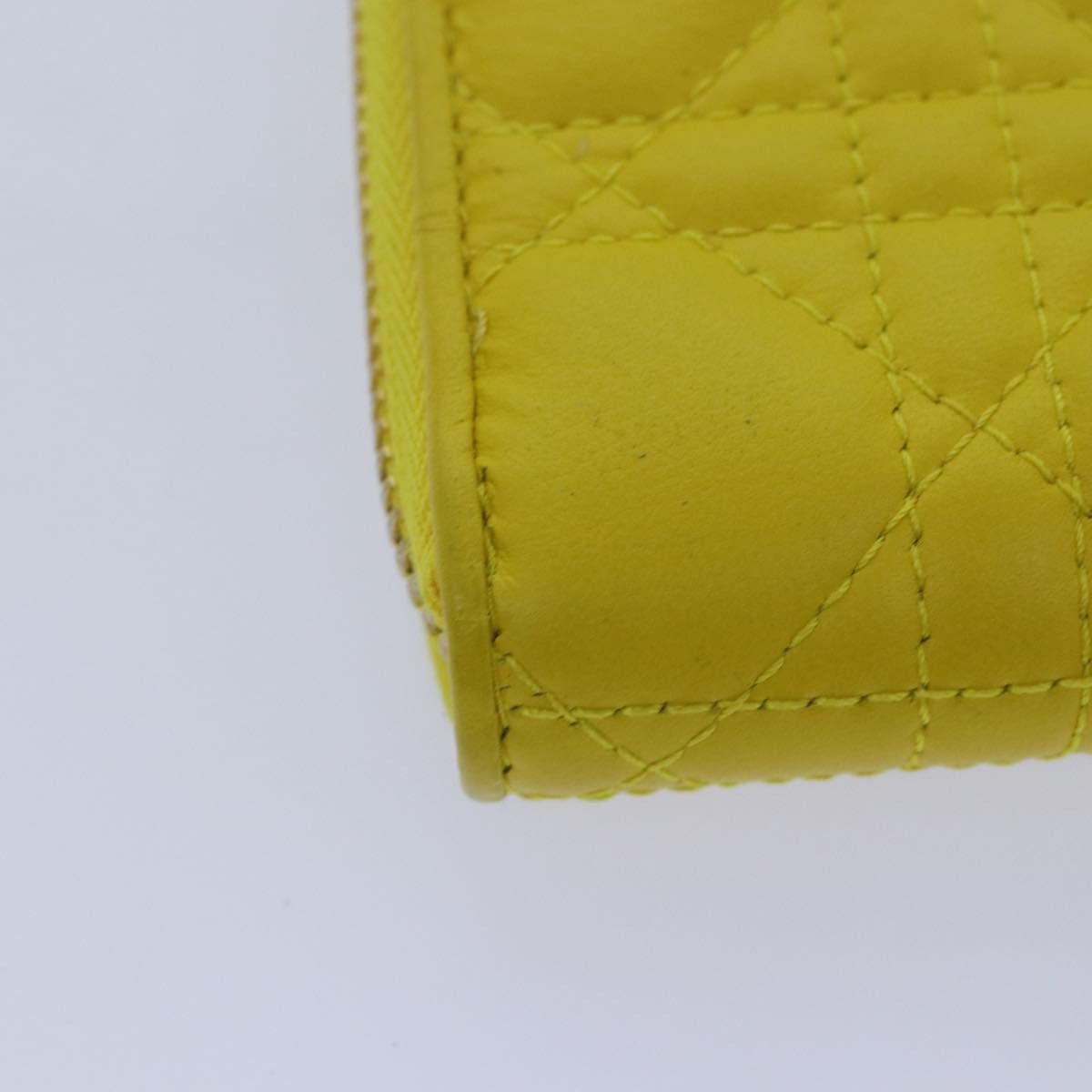 Dior Cannage Lady Yellow Leather Wallet (Pre-Owned) Size ONE SIZE - 7 Thumbnail