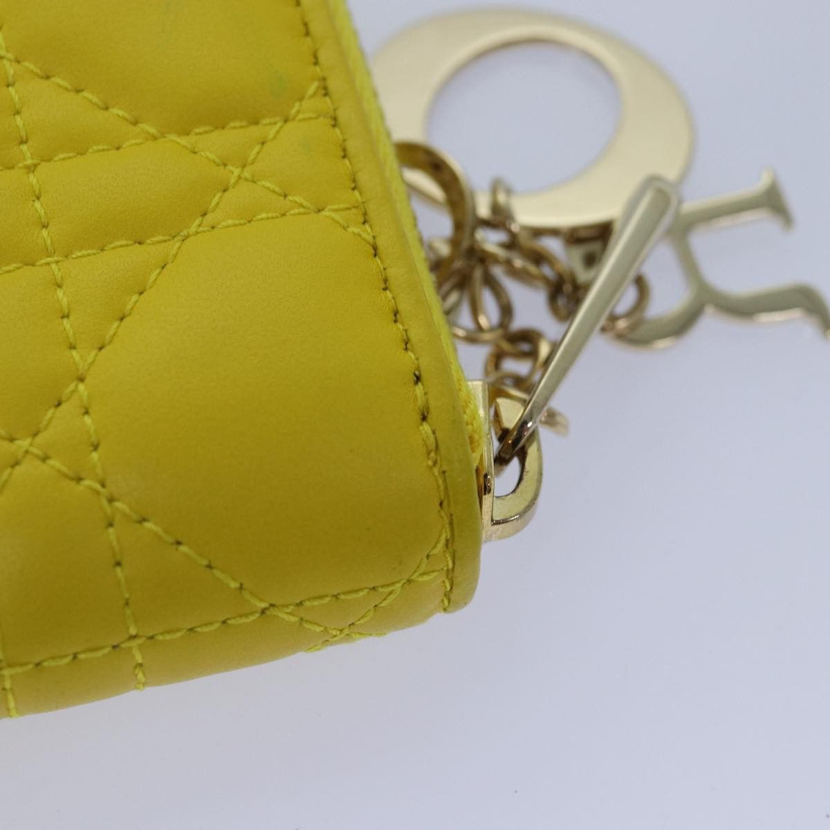 Dior Cannage Lady Yellow Leather Wallet (Pre-Owned) Size ONE SIZE - 13 Thumbnail