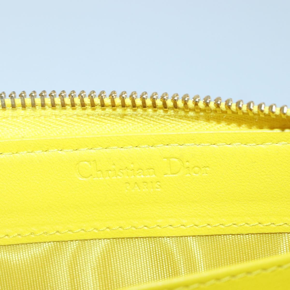 Dior Cannage Lady Yellow Leather Wallet (Pre-Owned) Size ONE SIZE - 15 Thumbnail