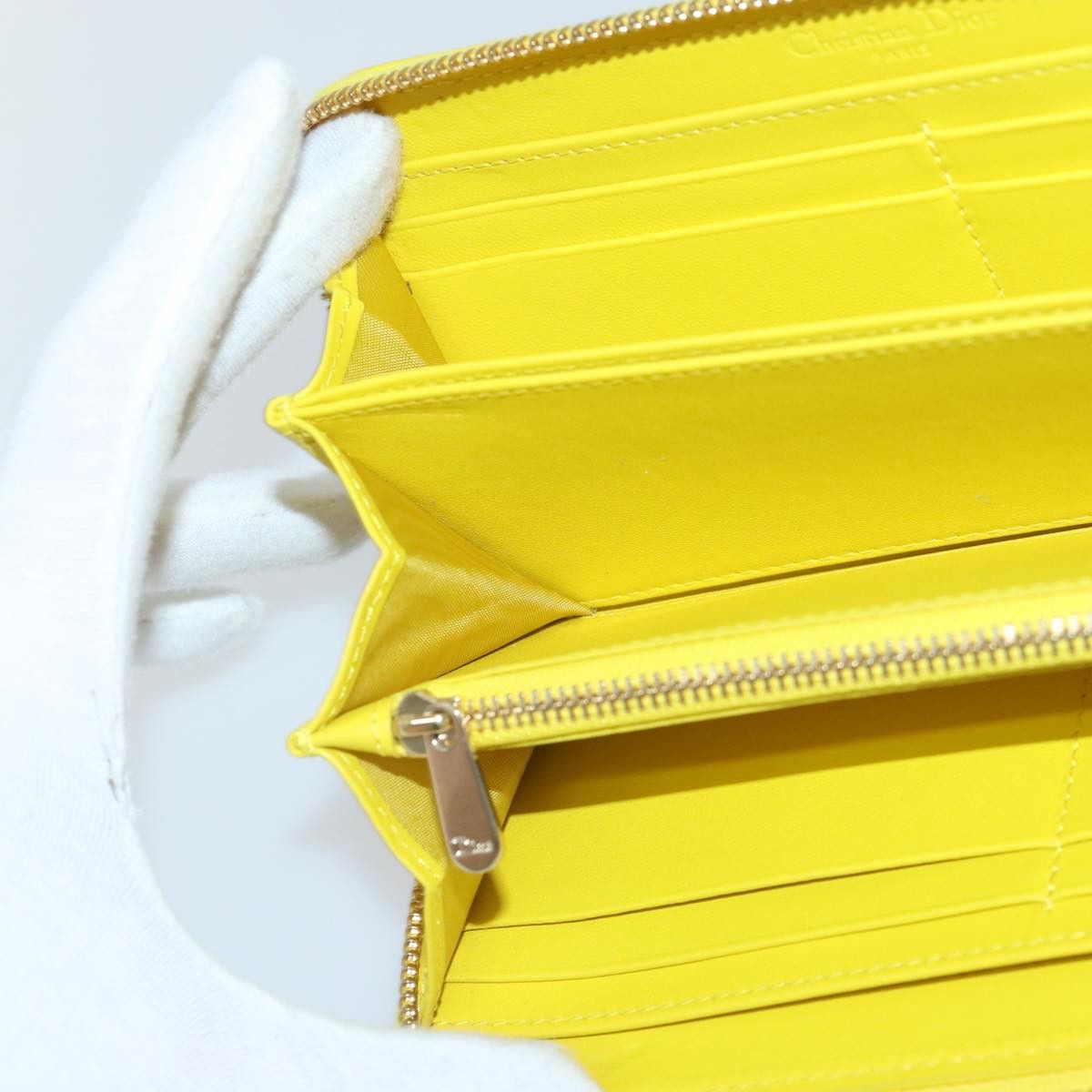 Dior Cannage Lady Yellow Leather Wallet (Pre-Owned) Size ONE SIZE - 17 Thumbnail