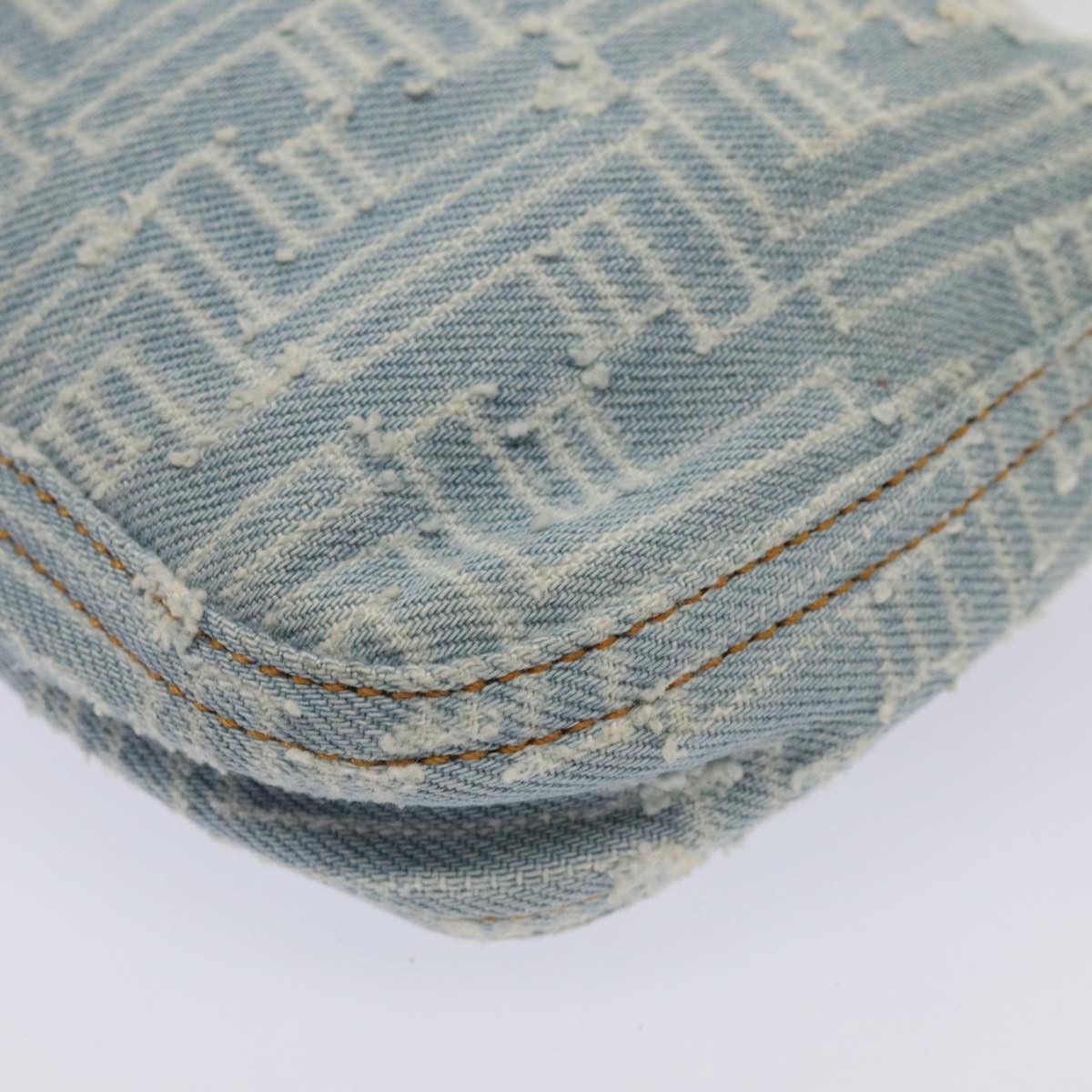 Fendi Baguette Blue Canvas Shoulder Bag (Pre-Owned) Size ONE SIZE - 16 Thumbnail