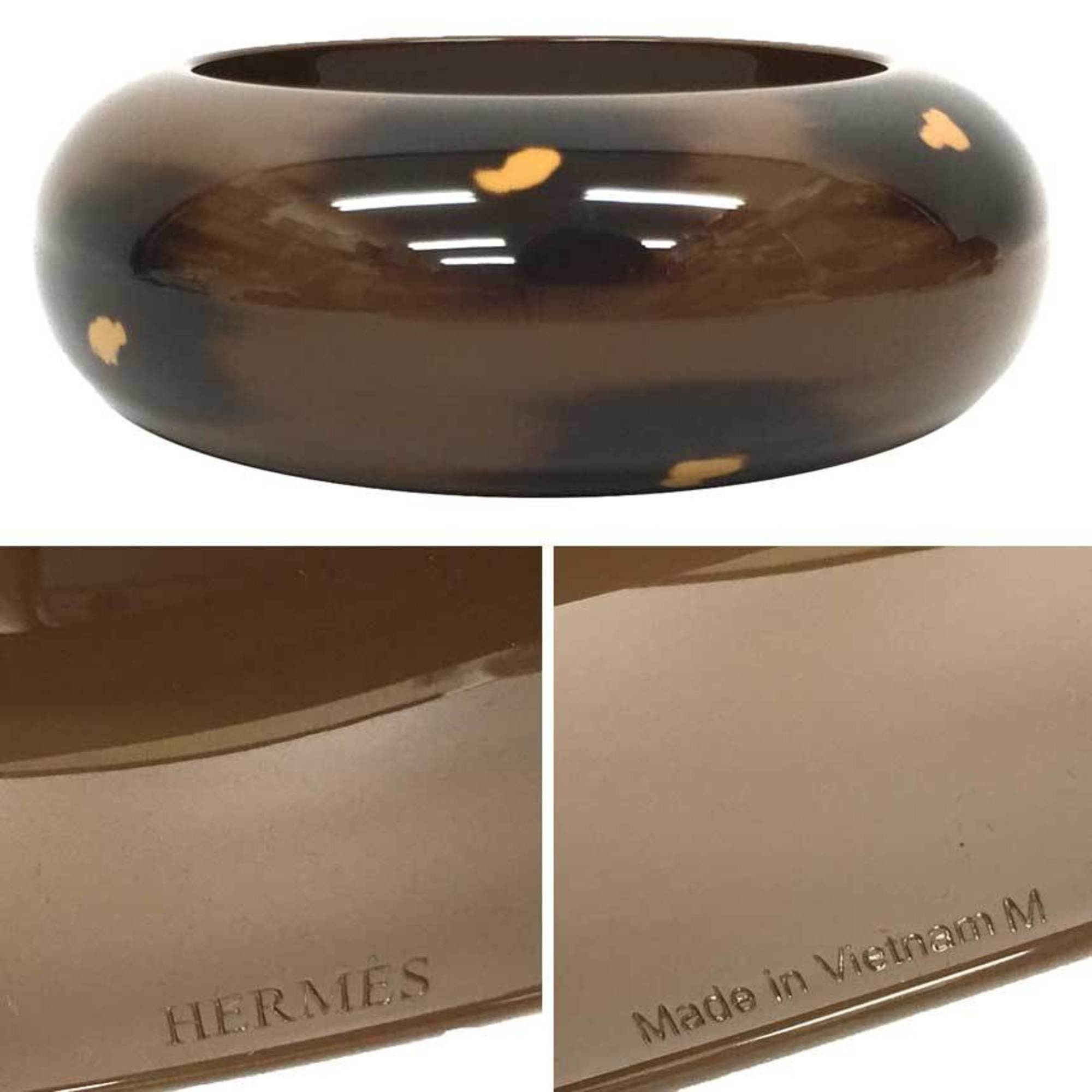 Hermes HERMES Leopard Bangle Ferran GM Bracelet M Size Made in Vietnam Brown Hermes Size ONE SIZE - 3 Thumbnail