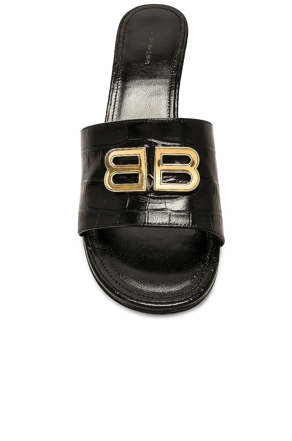 Balenciaga Balenciaga Groupie Sandals 50mm in crocodile print leather Size US 6 / IT 36 - 4 Thumbnail