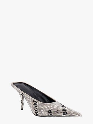 Balenciaga Balenciaga Square Knife Mule 80mm Strass Allover Rhinestones Size US 6 / IT 36 - 2 Thumbnail