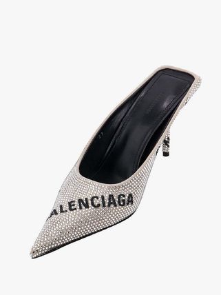 Balenciaga Balenciaga Square Knife Mule 80mm Strass Allover Rhinestones Size US 7 / IT 37 - 4 Thumbnail