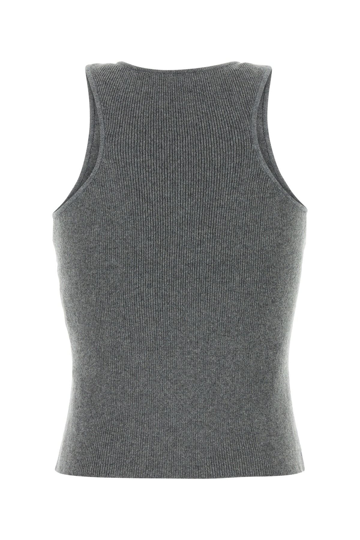 Magda Butrym Grey Cashmere Tank Top Size S / US 4 / IT 40 - 2 Thumbnail