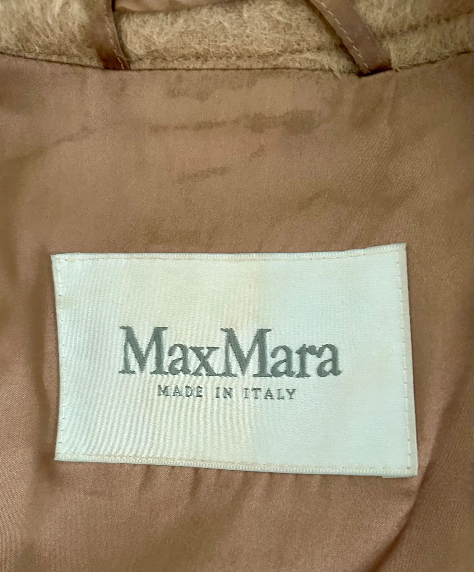 Max Mara Max Mara Agami Crocodile Pattern Alpaca Wool Coat Coat Size XS / US 0-2 / IT 36-38 - 2 Thumbnail