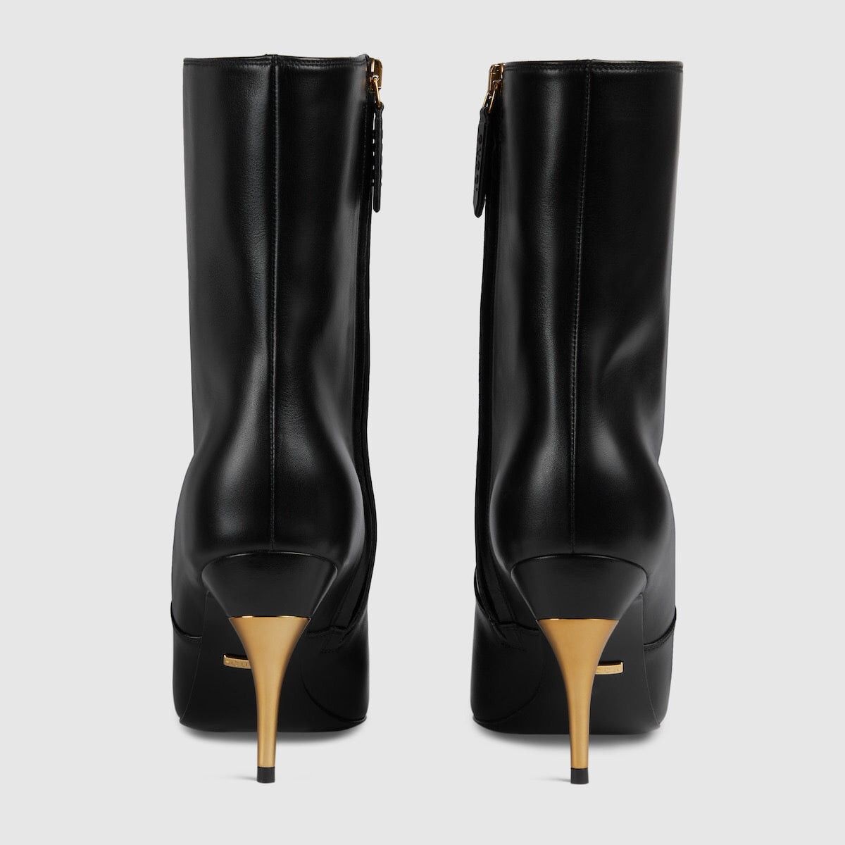 Gucci Gucci Metal Heel Ankle Boots SIZE 38.5 Size ONE SIZE - 4 Thumbnail