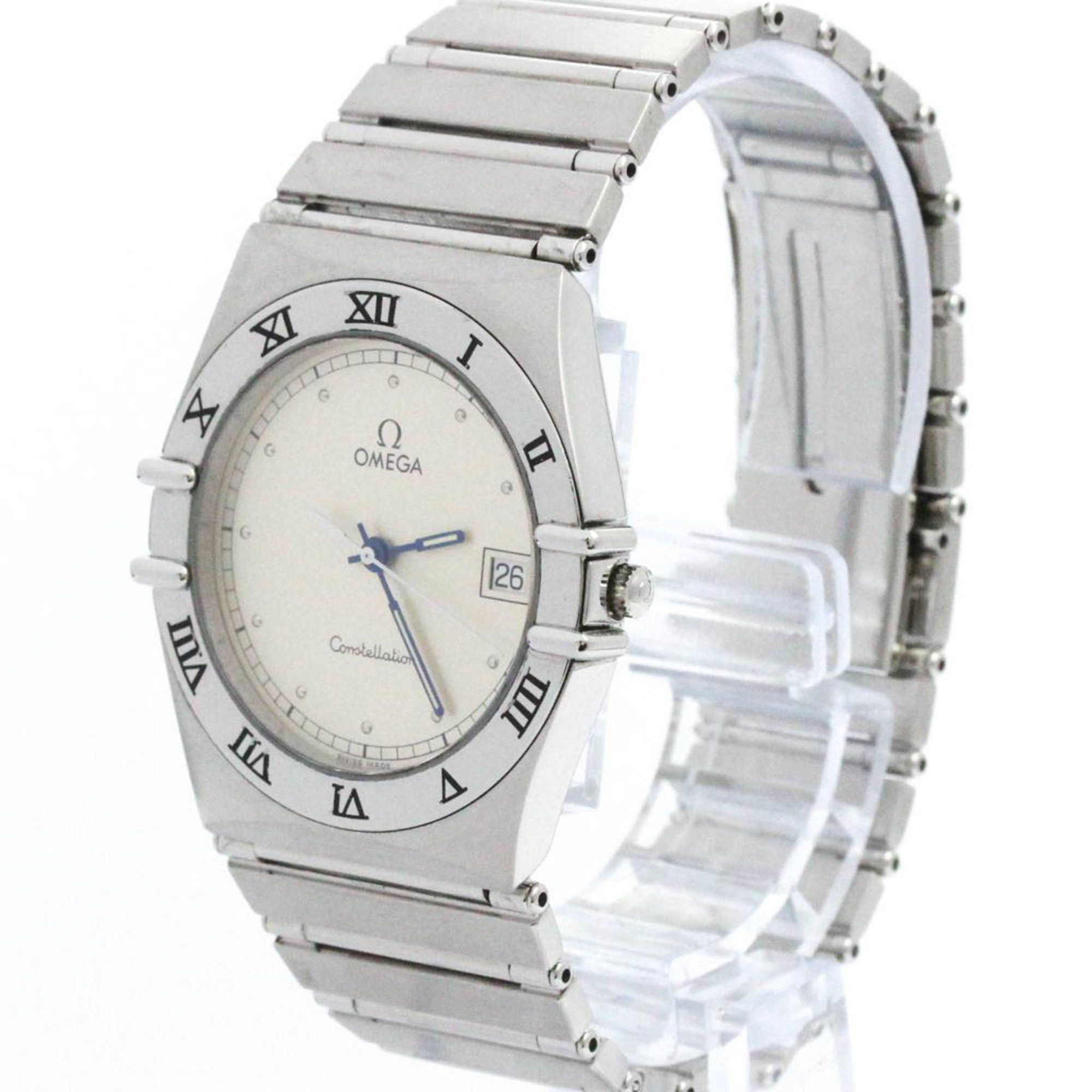 Omega Polished OMEGA Constellation Stainless Steel Quartz Mens Watch 396.1070 BF573190 Size ONE SIZE - 2 Thumbnail