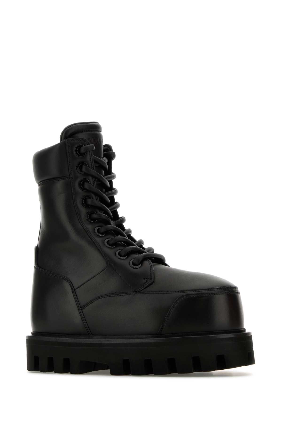 Alexander McQueen Black Leather Ankle Boots Size US 8 / IT 38 - 2 Thumbnail