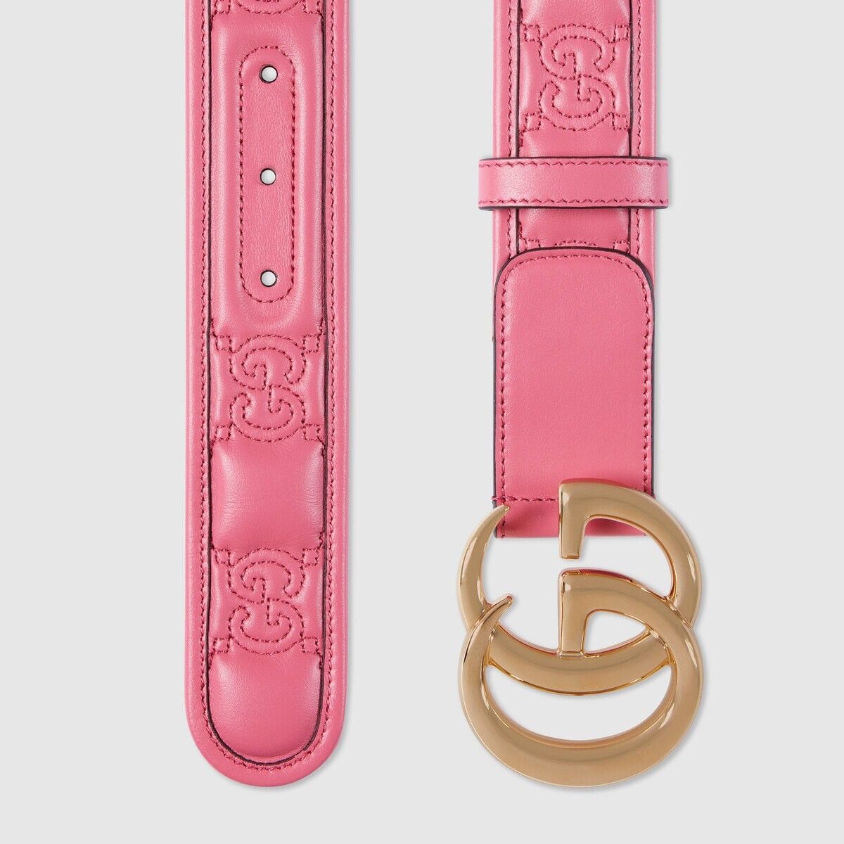 Gucci Gucci GG Marmont Matelasse Wide Belt 65 CM Size ONE SIZE - 2 Thumbnail