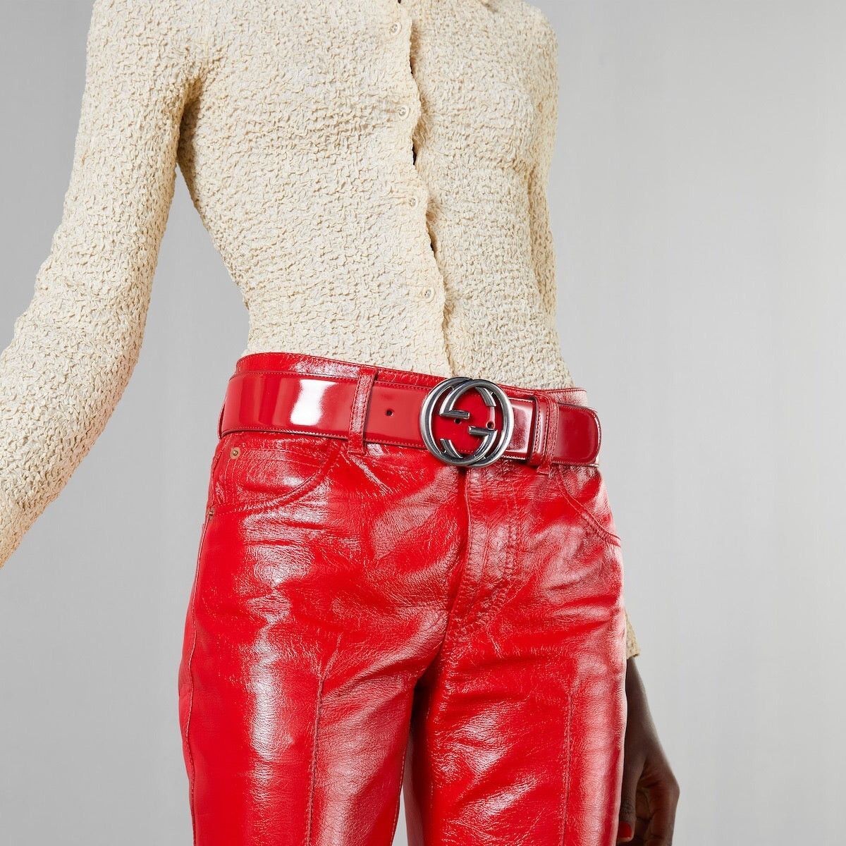 Gucci Gucci Interlocking G Buckle Wide Belt 75 CM Size ONE SIZE - 3 Thumbnail