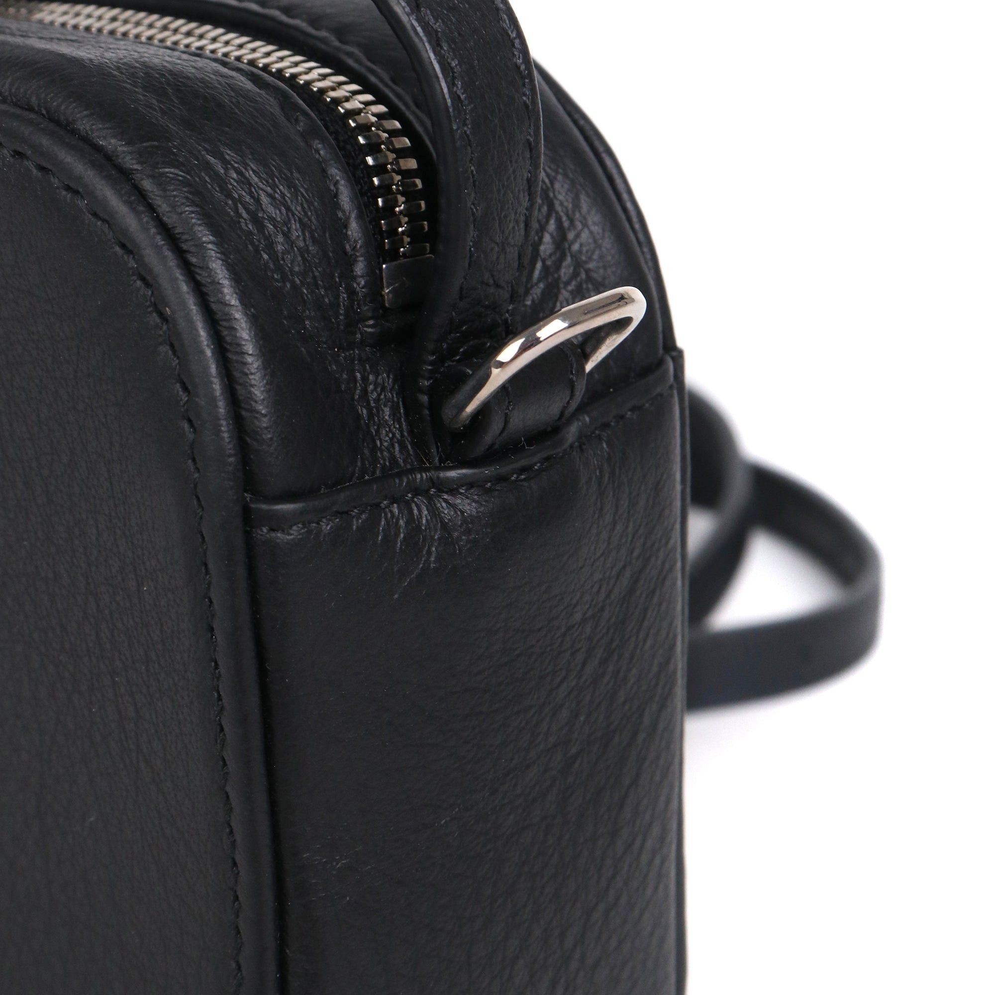 Balenciaga BALENCIAGA - Ville Camera shoulder bag in black grained leather Size ONE SIZE - 7 Thumbnail