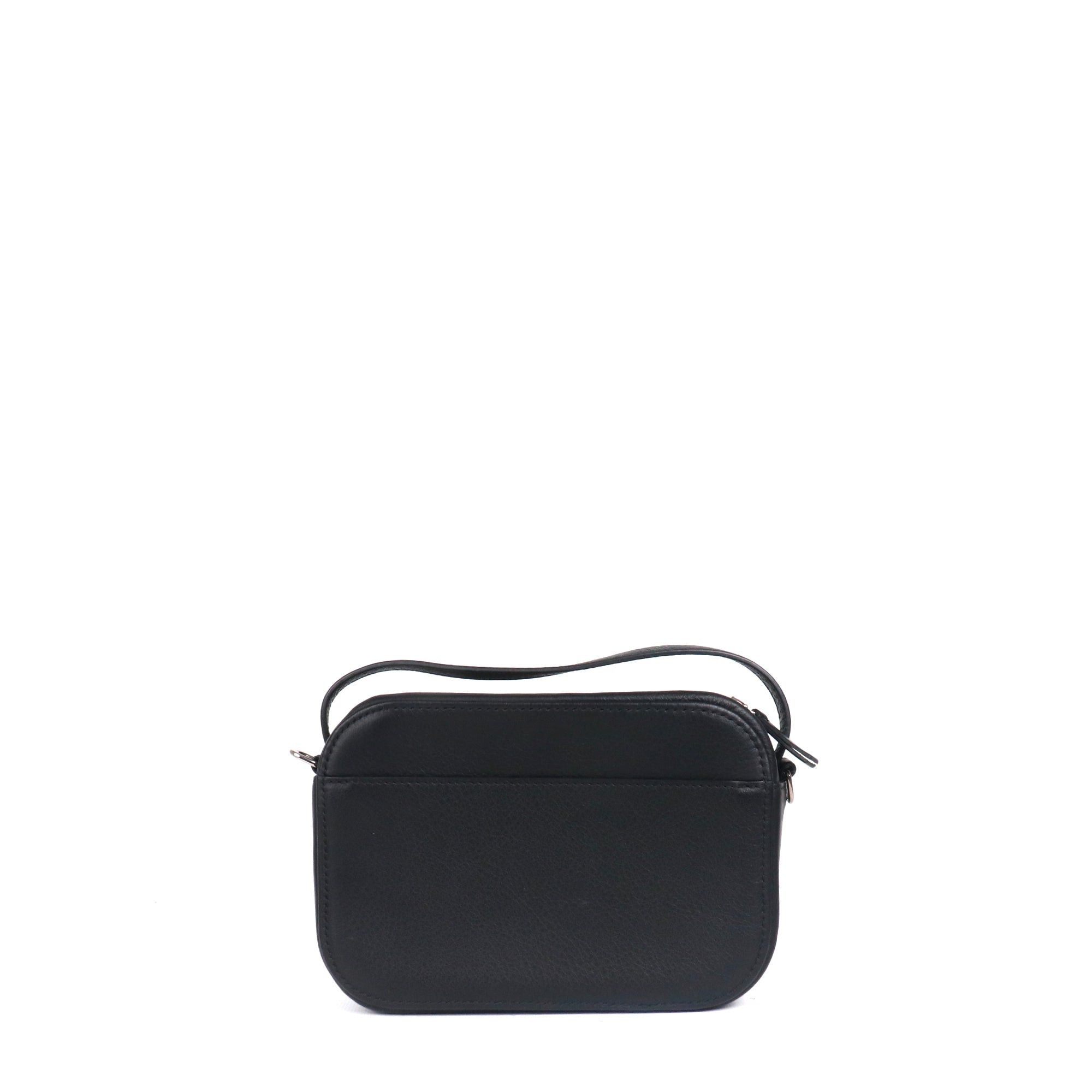 Balenciaga BALENCIAGA - Ville Camera shoulder bag in black grained leather Size ONE SIZE - 3 Thumbnail