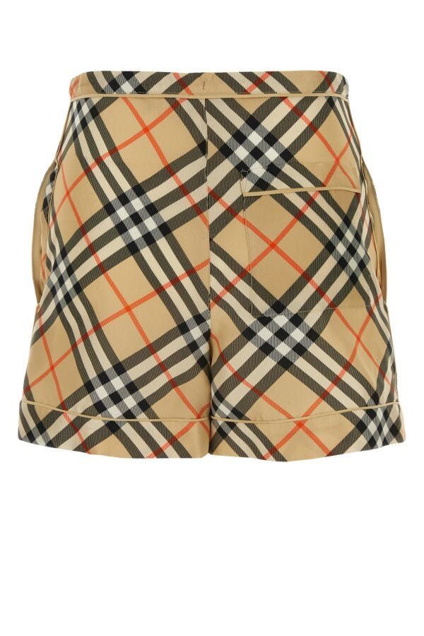 Burberry Printed Silk Shorts Size 25" / US 0 / IT 36 - 4 Thumbnail