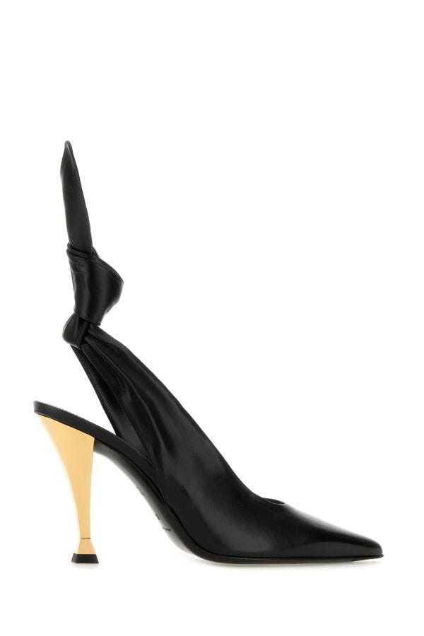Givenchy Black Nappa Leather Beauw Pumps Size US 6 / IT 36 - 5 Thumbnail