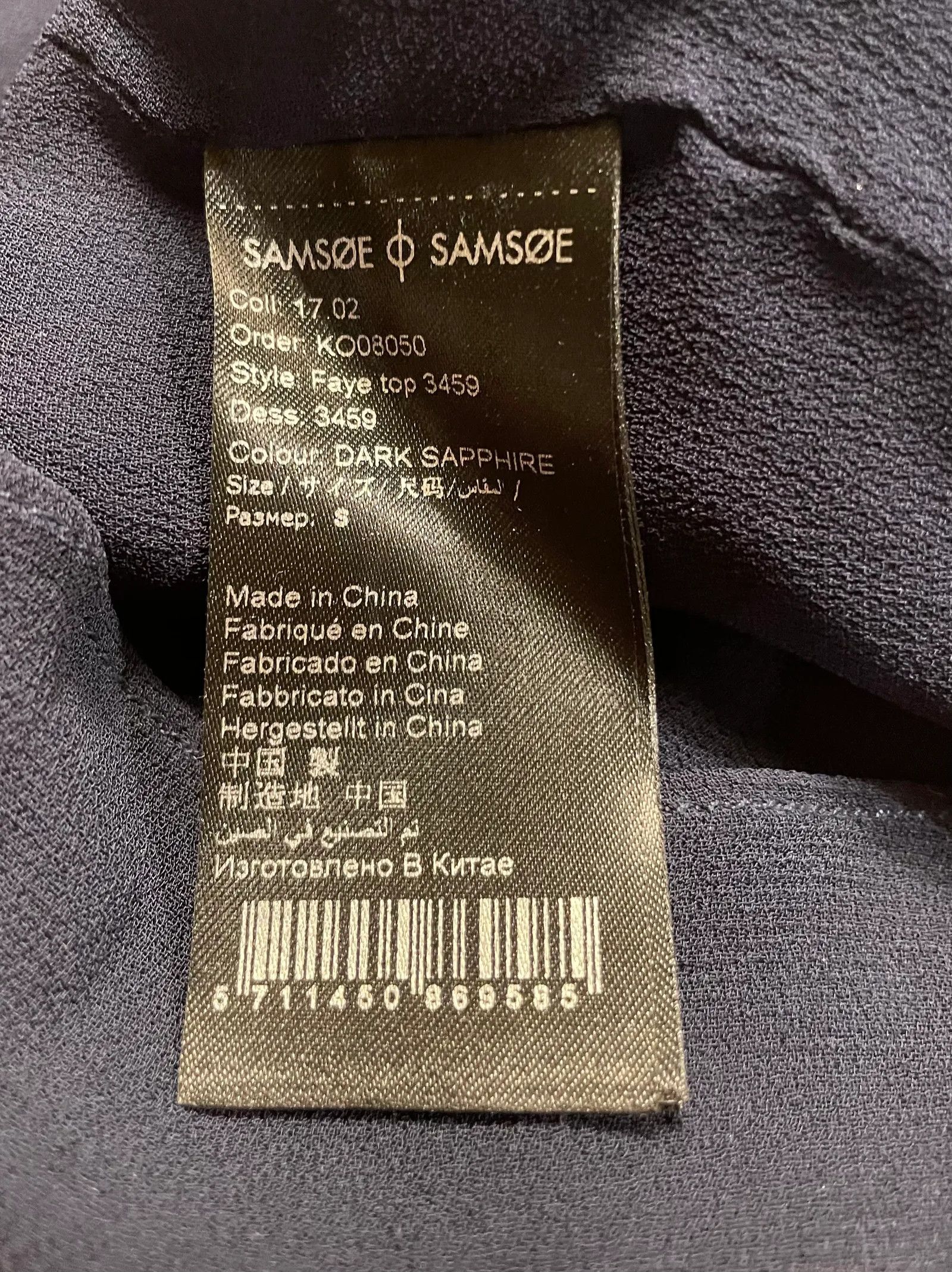 Samsoe Samsoe Samsøe Samsøe Faye top 3459 Blouse Size S / US 4 / IT 40 - 3 Thumbnail
