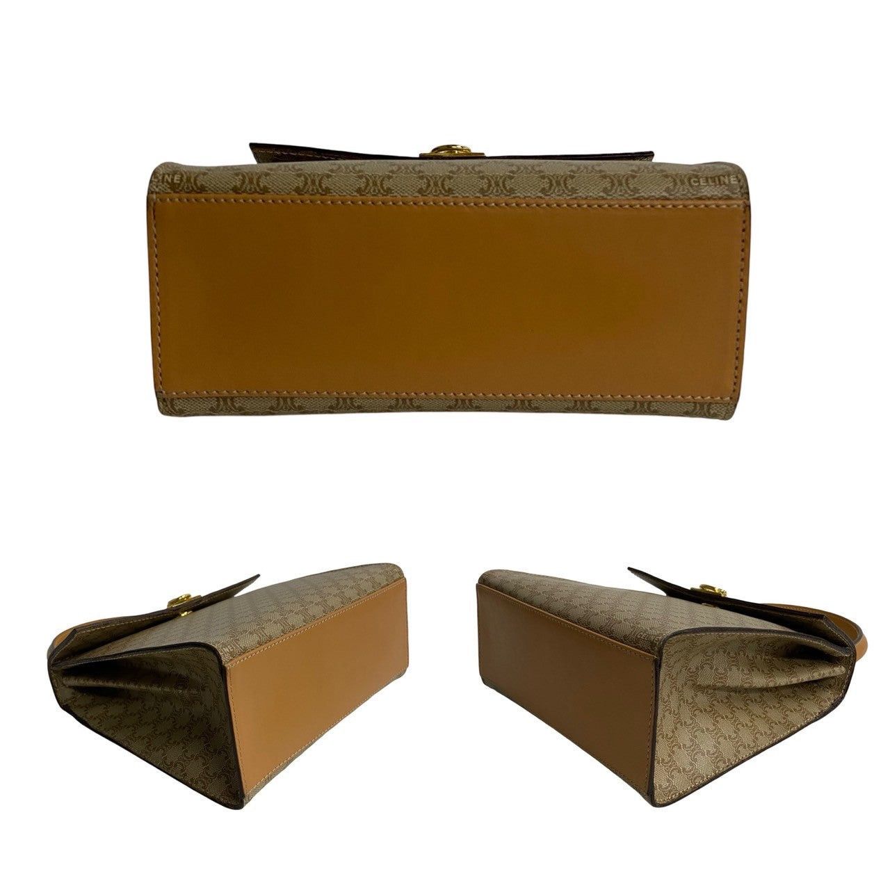Celine Celine Shoulder Bag Beige PVC Size ONE SIZE - 6 Thumbnail