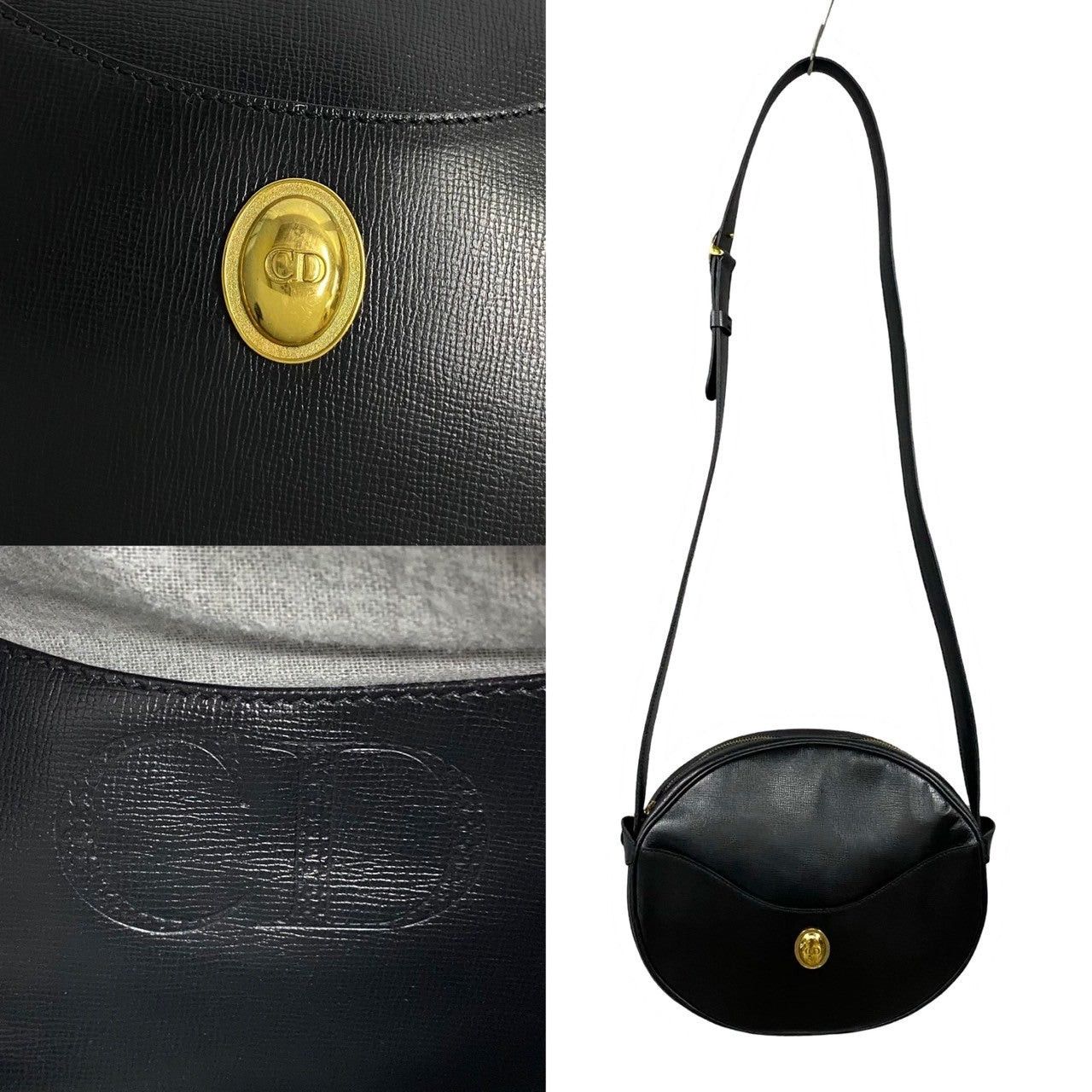 Dior Dior Shoulder Bag Black Leather Size ONE SIZE - 3 Thumbnail