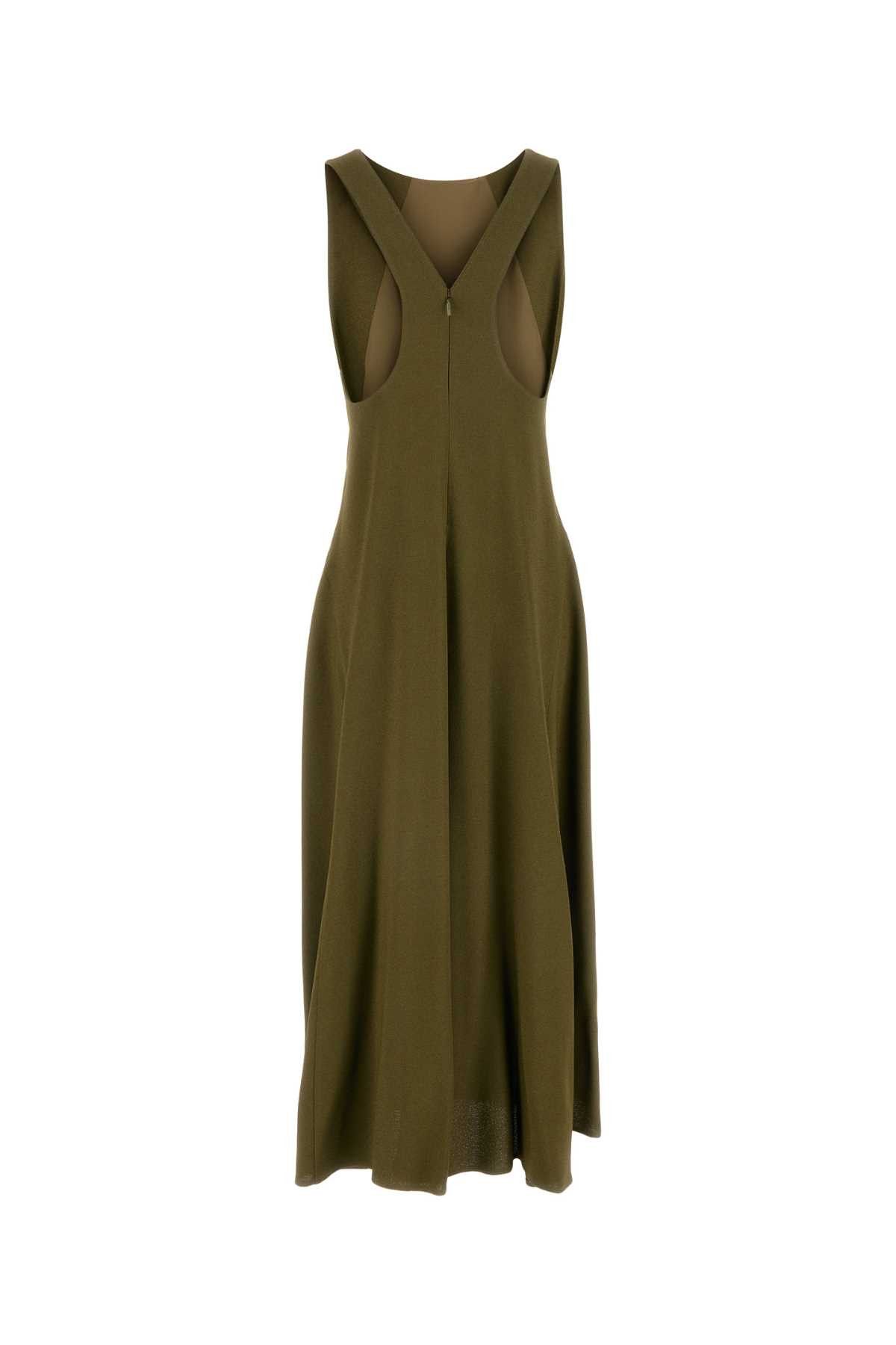 【関税&送料込】Fendi Olive Green Sable Dress Fendi Olive Green Sable Dress | Grailed