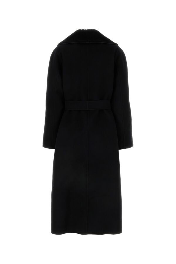Fendi Black Wool Blend Coat Size S / US 4 / IT 40 - 4 Thumbnail