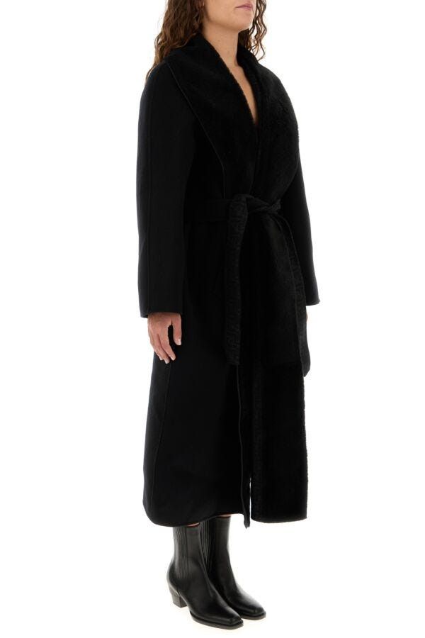 Fendi Black Wool Blend Coat Size S / US 4 / IT 40 - 5 Thumbnail