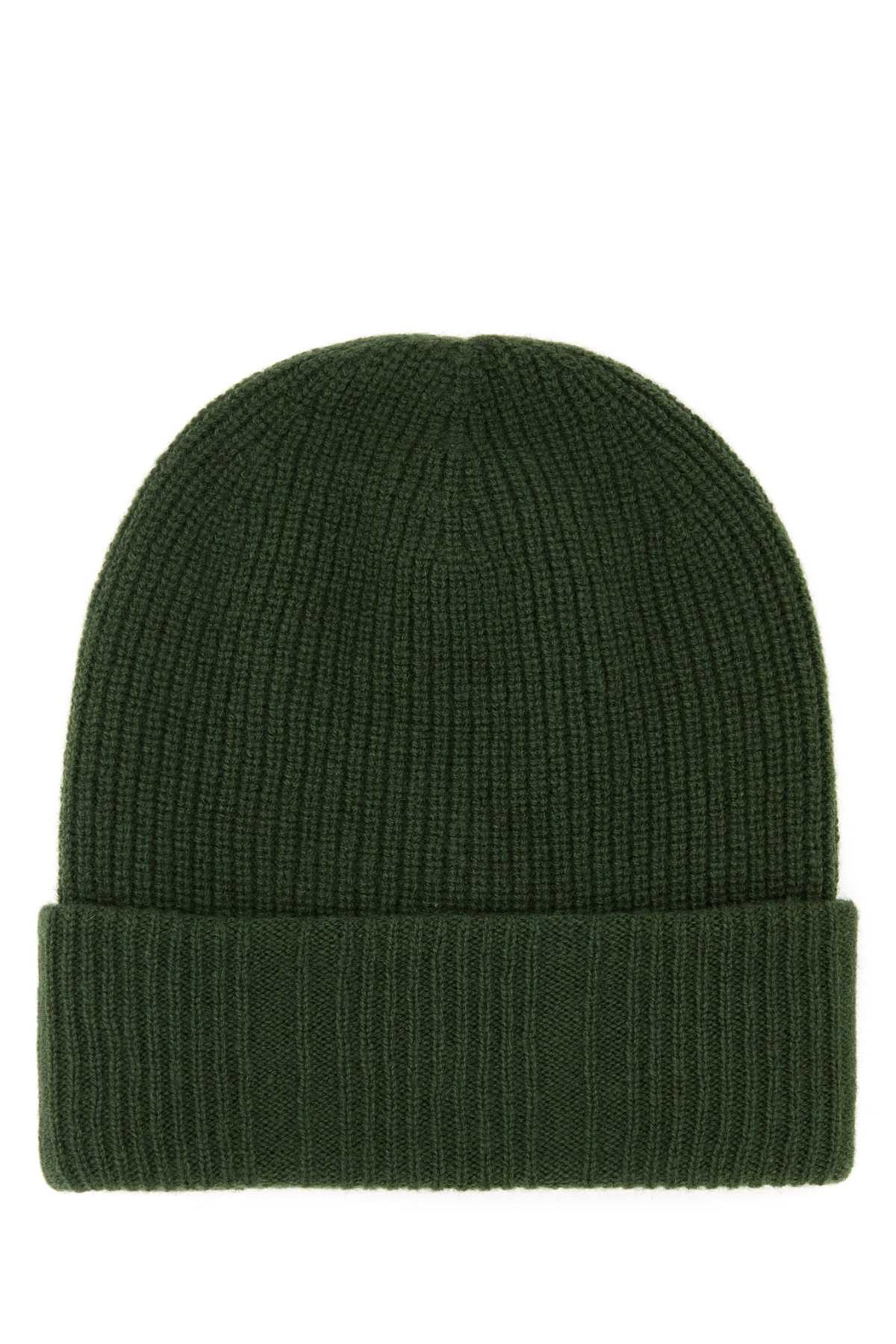 Fendi Green Wool Blend Beanie Hat Size ONE SIZE - 2 Thumbnail