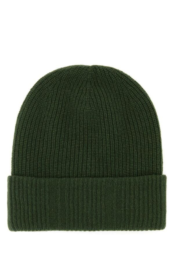 Fendi Green Wool Blend Beanie Hat Size ONE SIZE - 4 Thumbnail