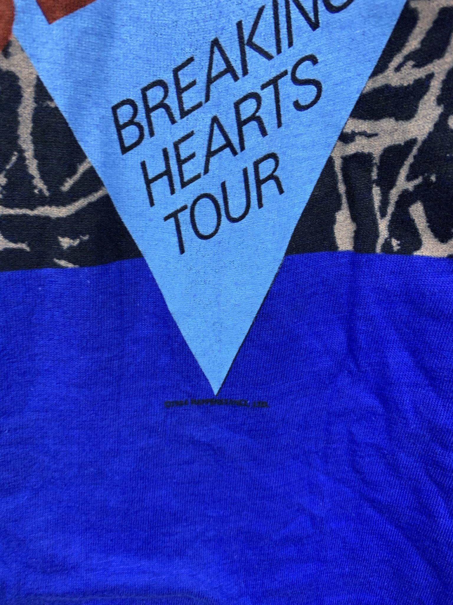 Other Vintage 1980s Elton John Breaking Hearts Tour 1984 Blue Single Stitch Tee Size L Size US L / EU 52-54 / 3 - 3 Thumbnail