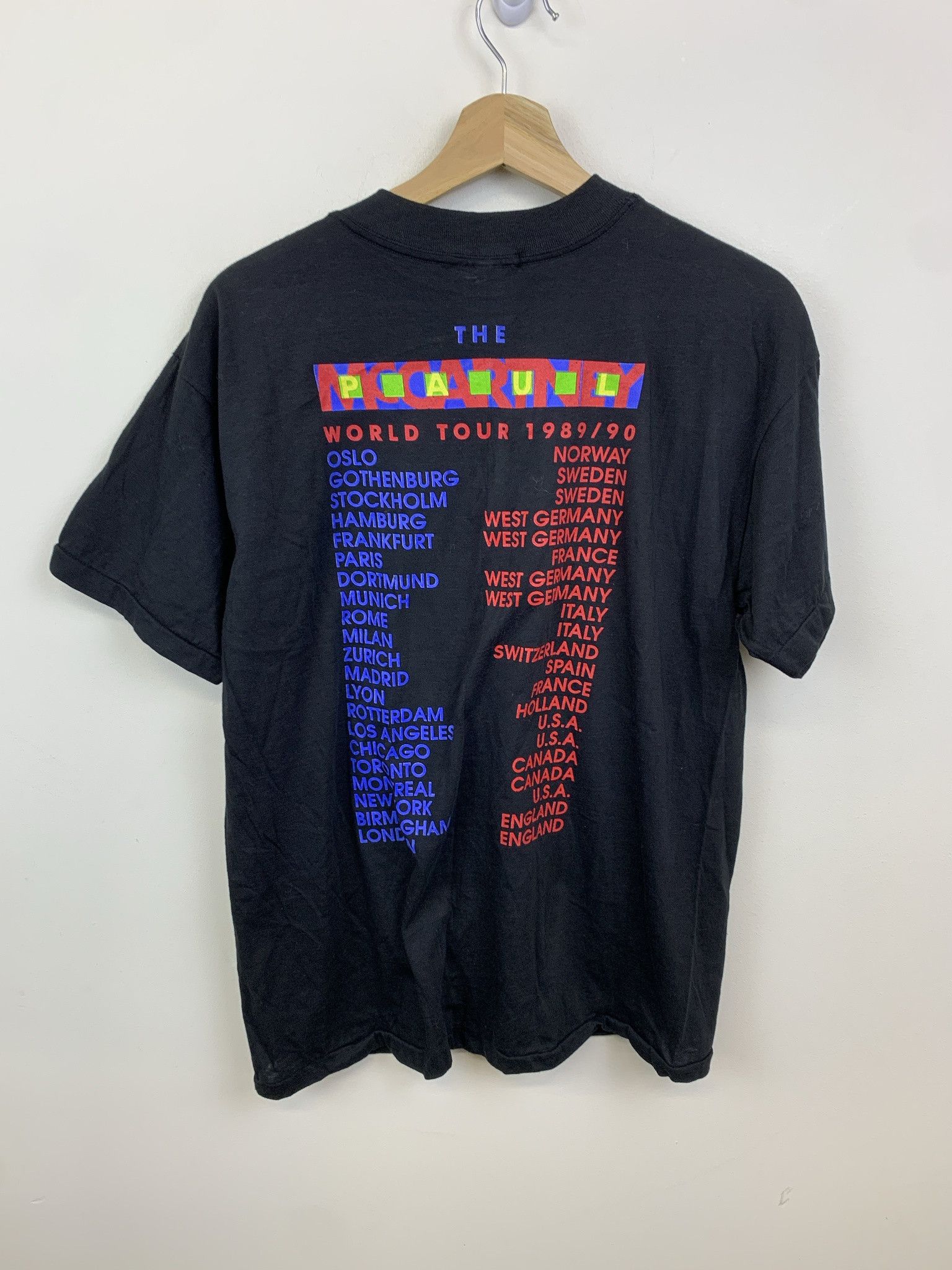 Other Vintage 1980s Paul Mccartney Beatles Band Tee 1989 World Tour Tee Size L Size US L / EU 52-54 / 3 - 4 Thumbnail
