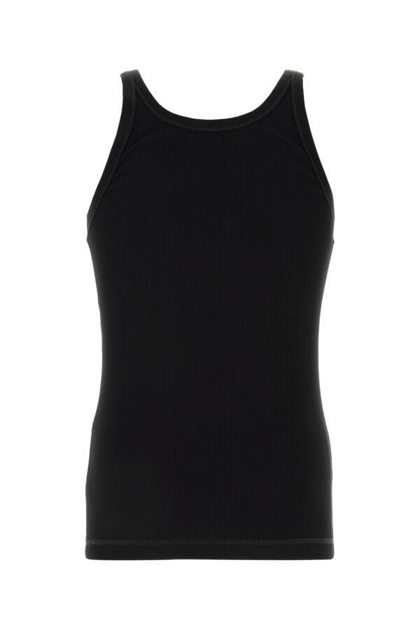 Dolce & Gabbana Black Cotton Tank Top Size US L / EU 52-54 / 3 - 4 Thumbnail