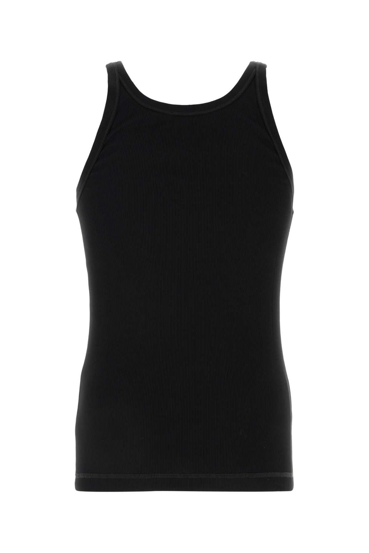 Dolce & Gabbana Black Cotton Tank Top Size US L / EU 52-54 / 3 - 2 Thumbnail